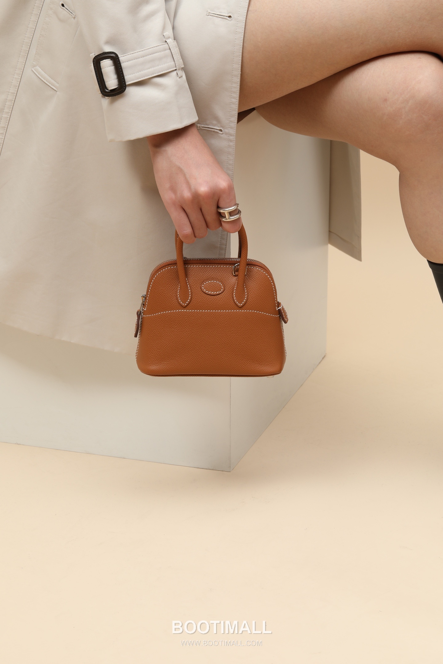 Hermes BO15 Epsom Crossbody Epsom Leather Brown Crossbody Bag 에르메스 BO15 엡솜 크로스바디 엡솜 레더 브라운 크로스백 15cm 8