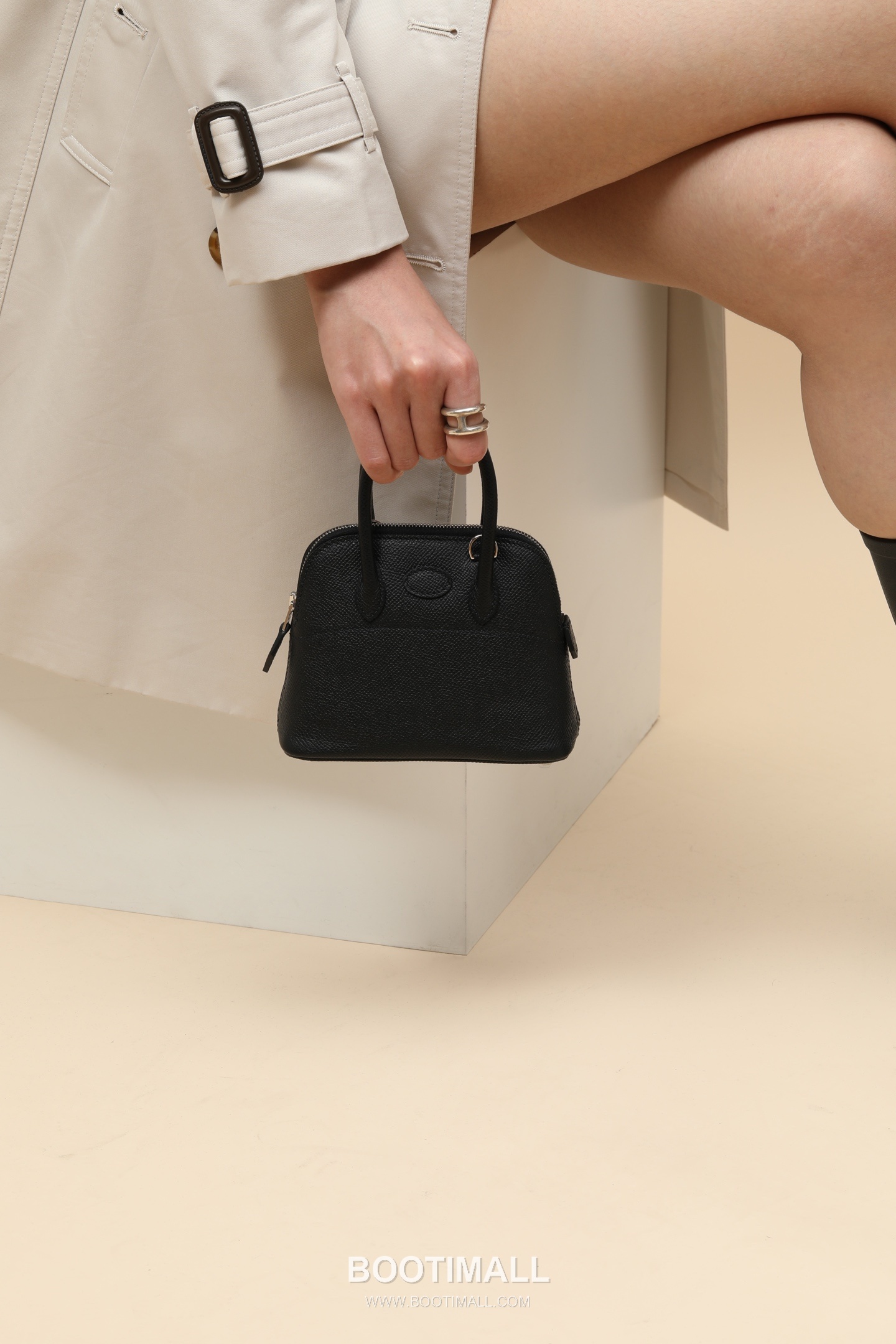 Hermes BO15 Epsom Crossbody Epsom Leather Black Crossbody Bag 에르메스 BO15 엡솜 크로스바디 엡솜 레더 블랙 크로스백 15cm 8