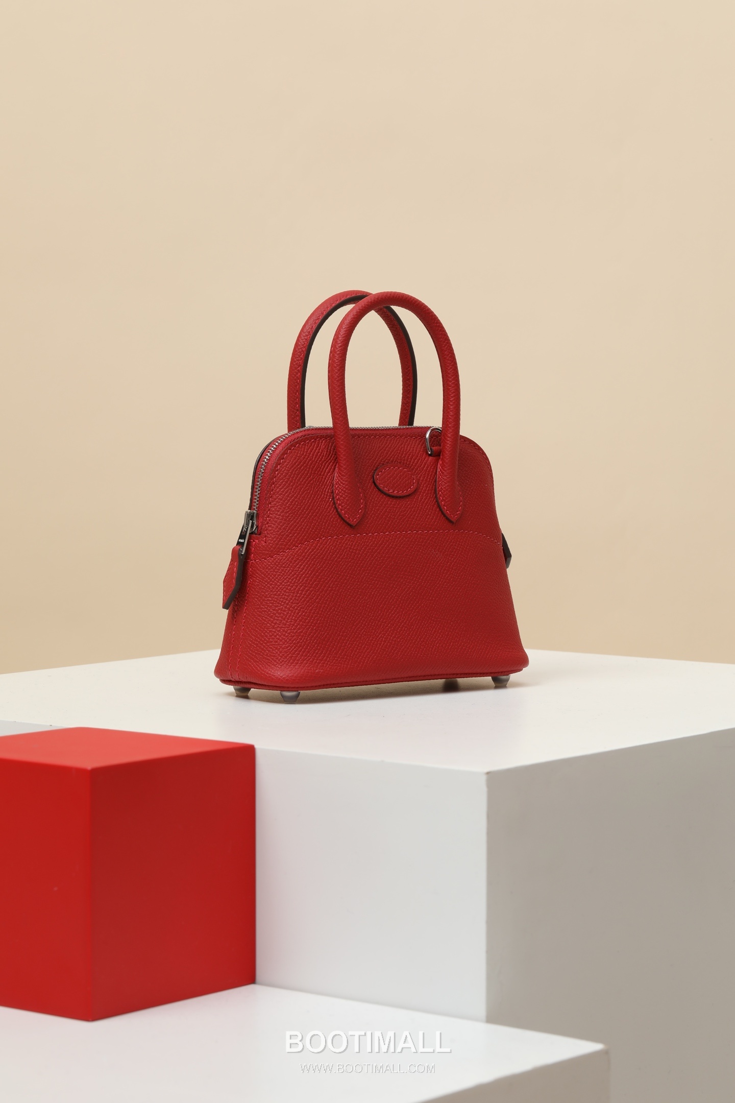 Hermes BO15 Epsom Crossbody Epsom Leather Red Crossbody Bag 에르메스 BO15 엡솜 크로스백 엡솜 레더 레드 15cm 2