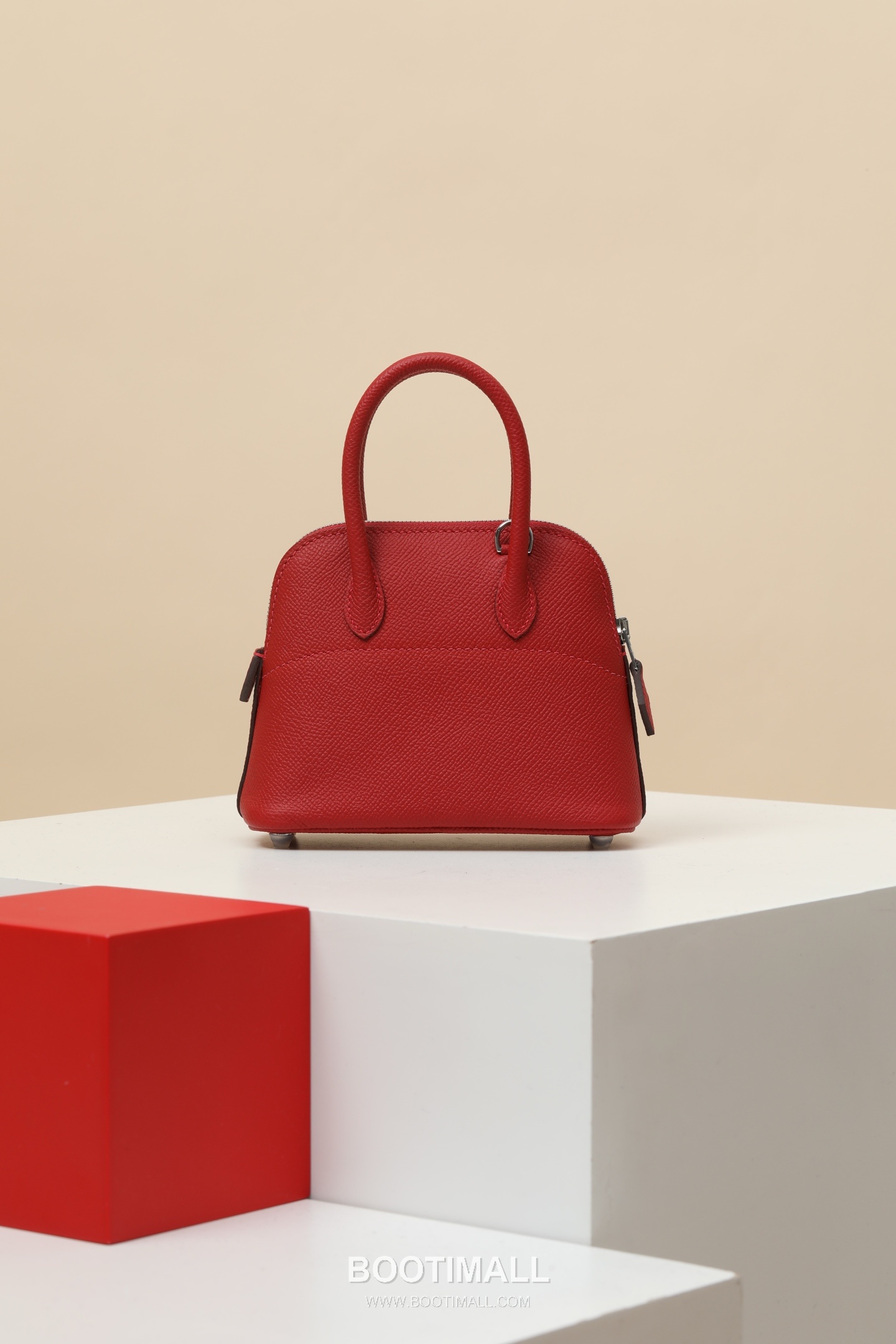 Hermes BO15 Epsom Crossbody Epsom Leather Red Crossbody Bag 에르메스 BO15 엡솜 크로스백 엡솜 레더 레드 15cm 3