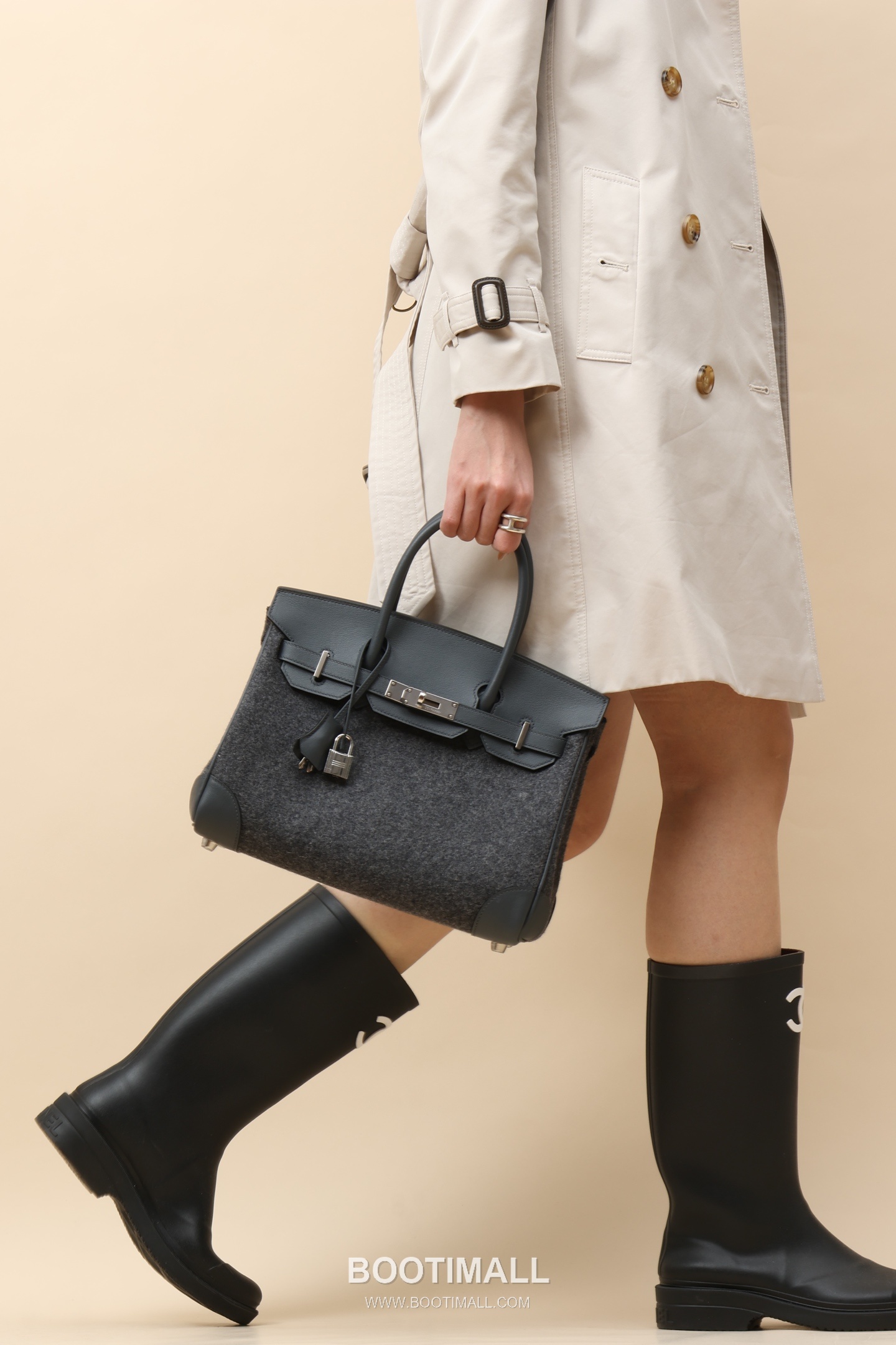 Hermes Birkin 30 Swift Felt Swift Calfskin and Felt Gray Top Handle Bag 에르메스 버킨 30 스위프트 펠트 스위프트 송아지가죽과 펠트 그레이 탑핸들백 30cm 9