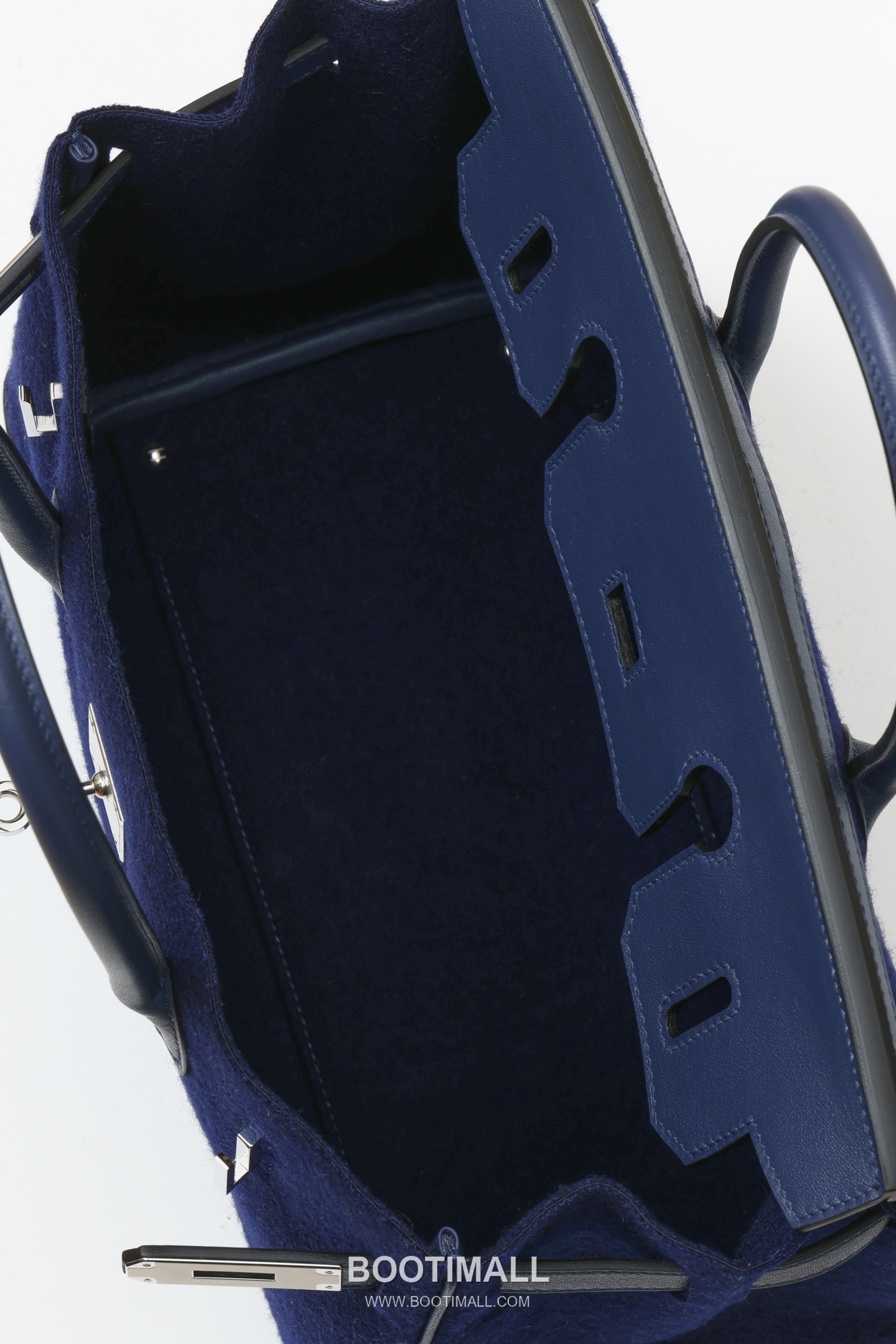 Hermes Birkin 30 Swift Felt Swift Calfskin and Felt Blue Top Handle Bag 에르메스 버킨 30 스위프트 펠트 스위프트 송아지가죽과 펠트 블루 탑핸들백 30cm 7