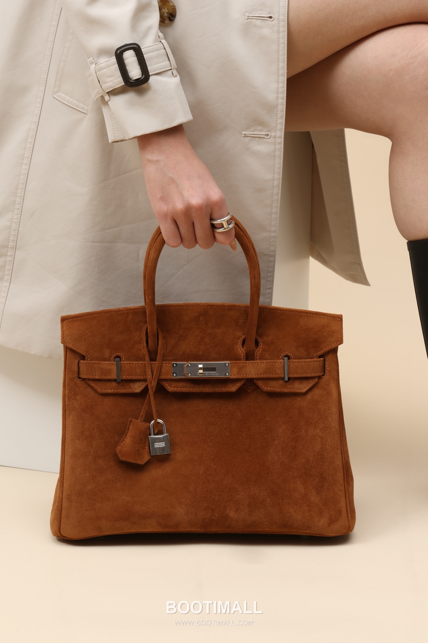 Hermes BK30 Suede Tote Suede Leather Brown Tote Bag BK30 에르메스 스웨이드 토트 스웨이드 레더 브라운 토트백 30cm 8