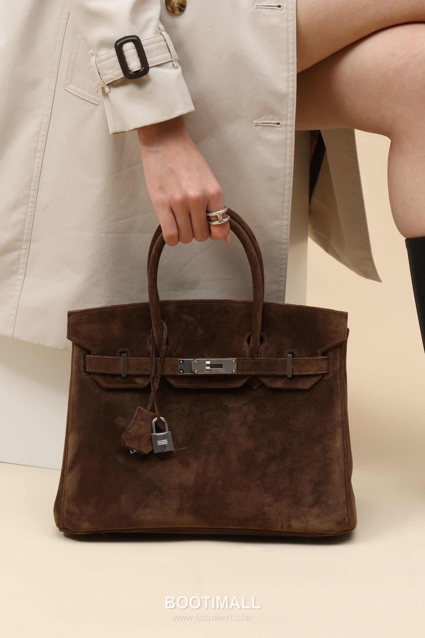 Hermes Birkin 30 Suede Suede Leather Brown Tote Bag 에르메스 버킨 30 스웨이드 스웨이드 레더 브라운 토트백 30cm 8