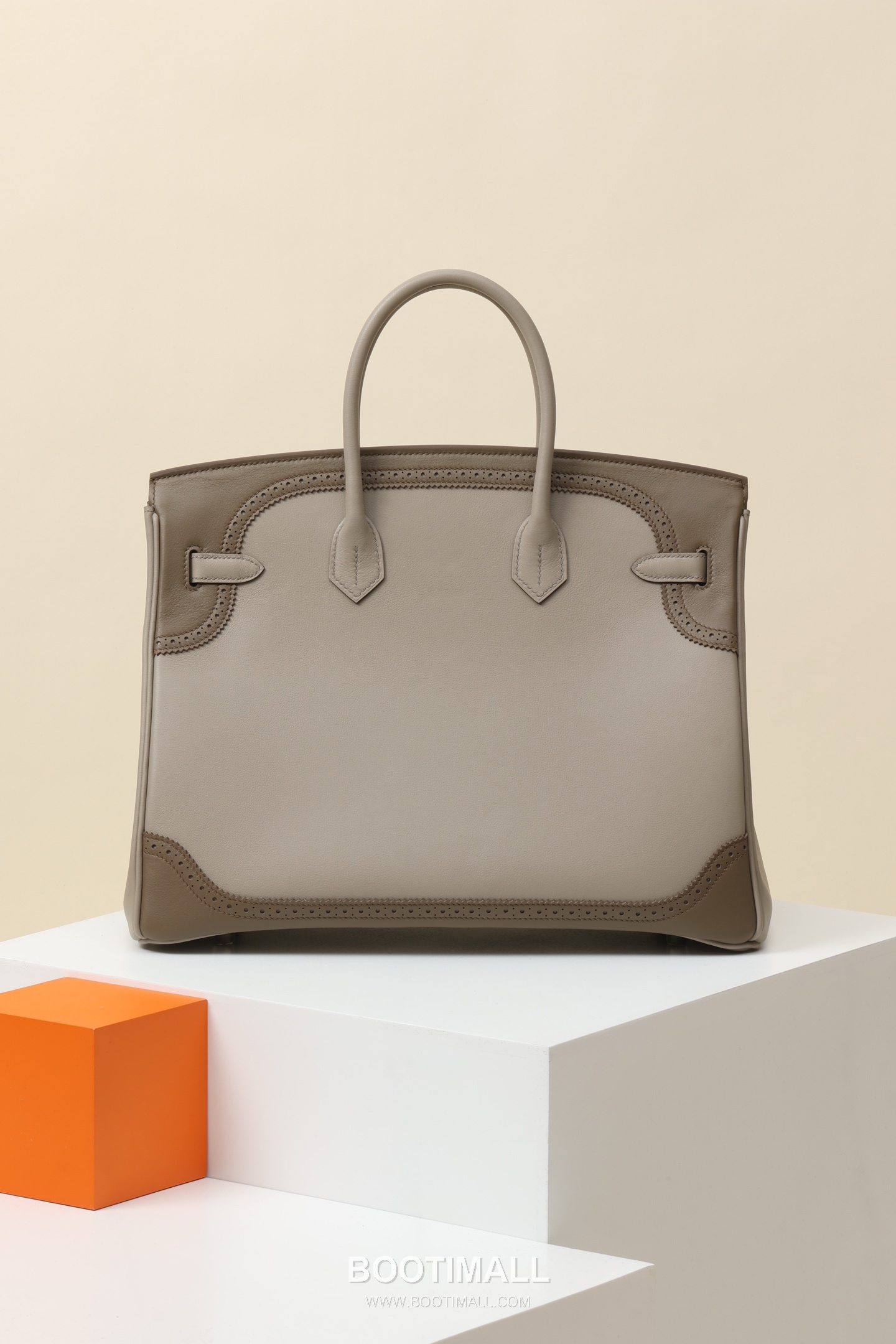 Hermes Birkin 35 Lace Swift Swift Leather Etoupe Top Handle Bag 에르메스 버킨 35 레이스 스위프트 스위프트 레더 에토프 토트백 35cm 3