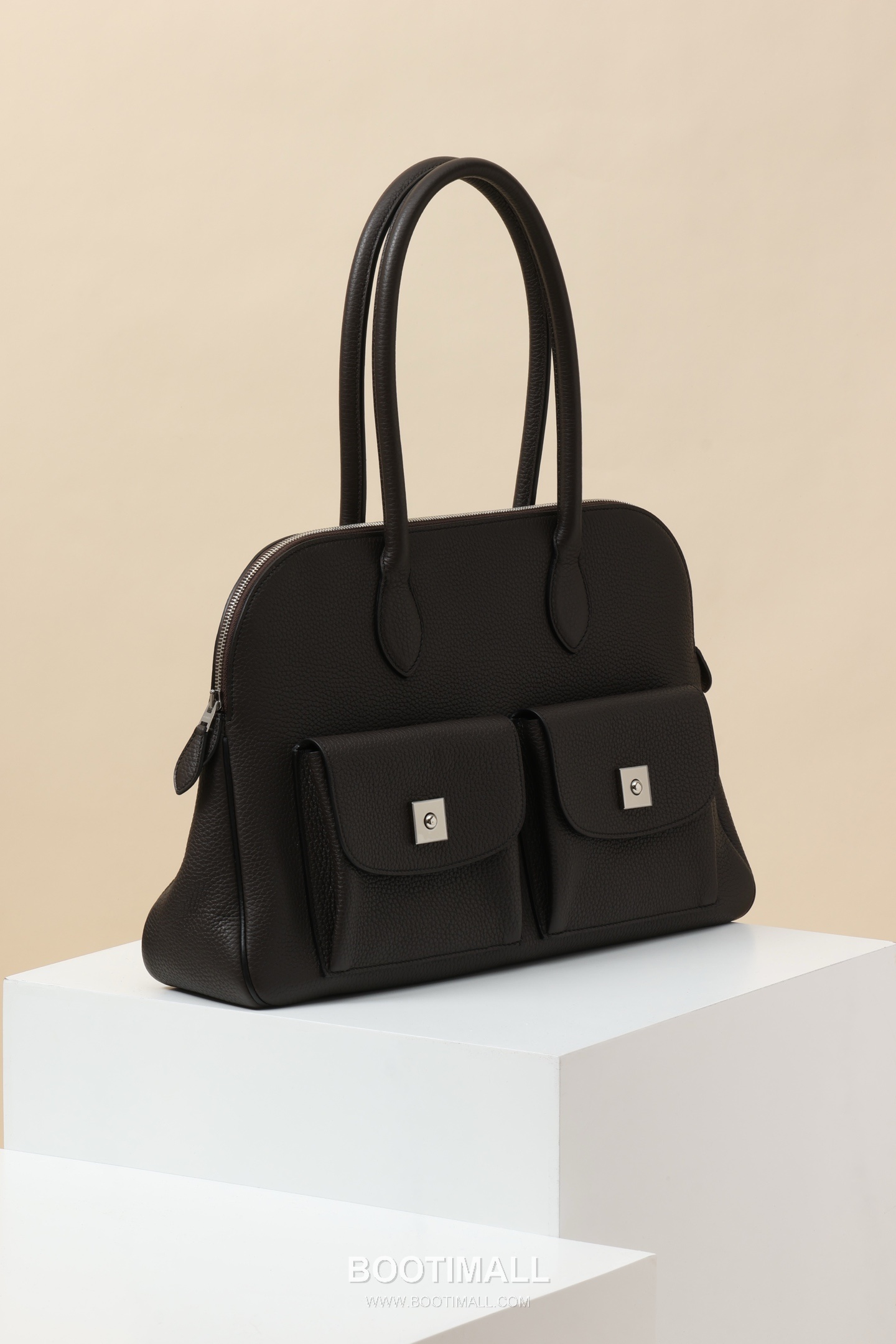 Hermes CA43 Togo Commuter Togo Calfskin Black Tote Bag 에르메스 CA43 토고 커뮤터 토고 송아지가죽 블랙 토트백 43cm 2