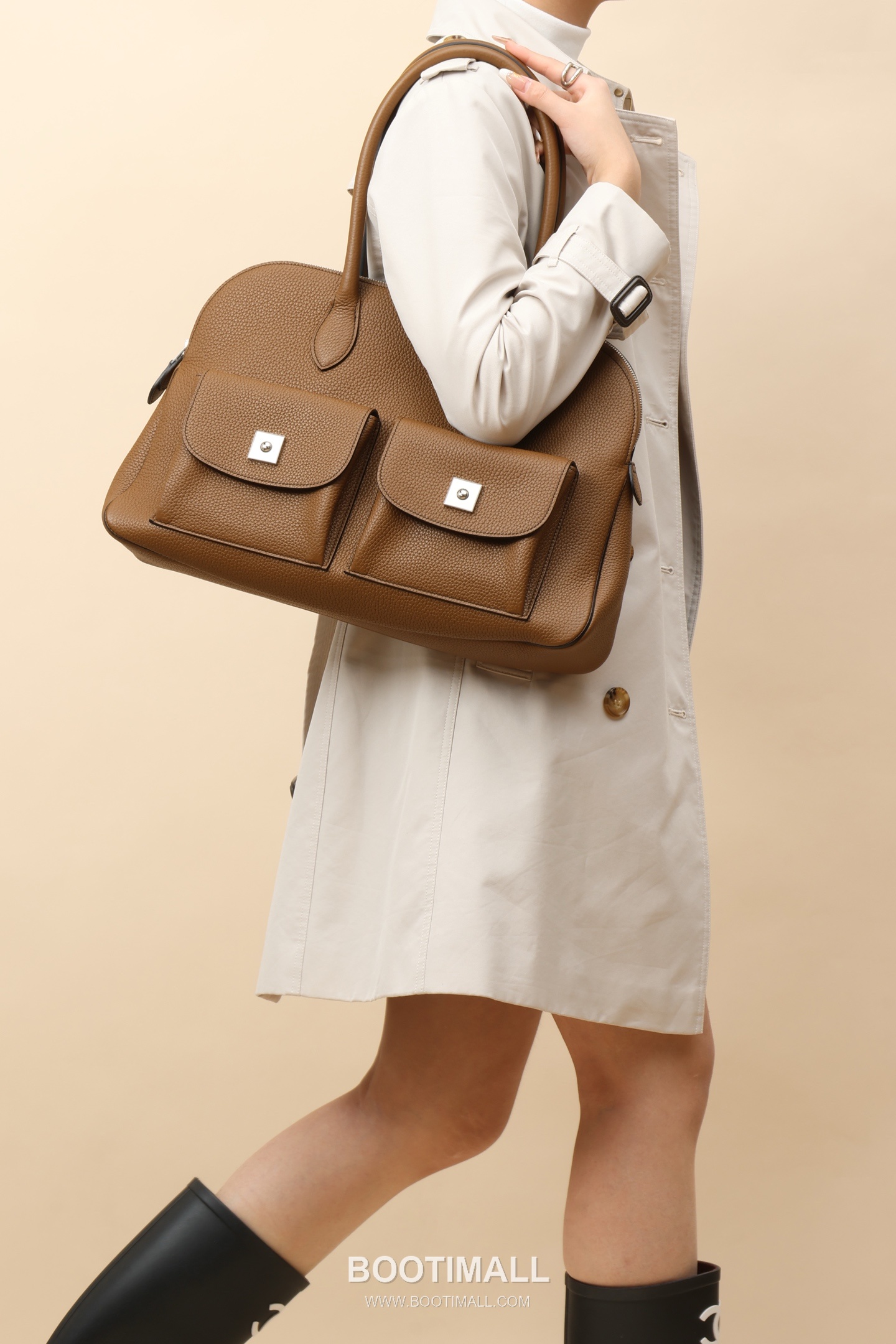 Hermes CA43 Togo Commuter Togo Calfskin Chestnut Tote Bag 에르메스 CA43 토고 커뮤터 토고 송아지가죽 체스트넛 토트백 43cm 9