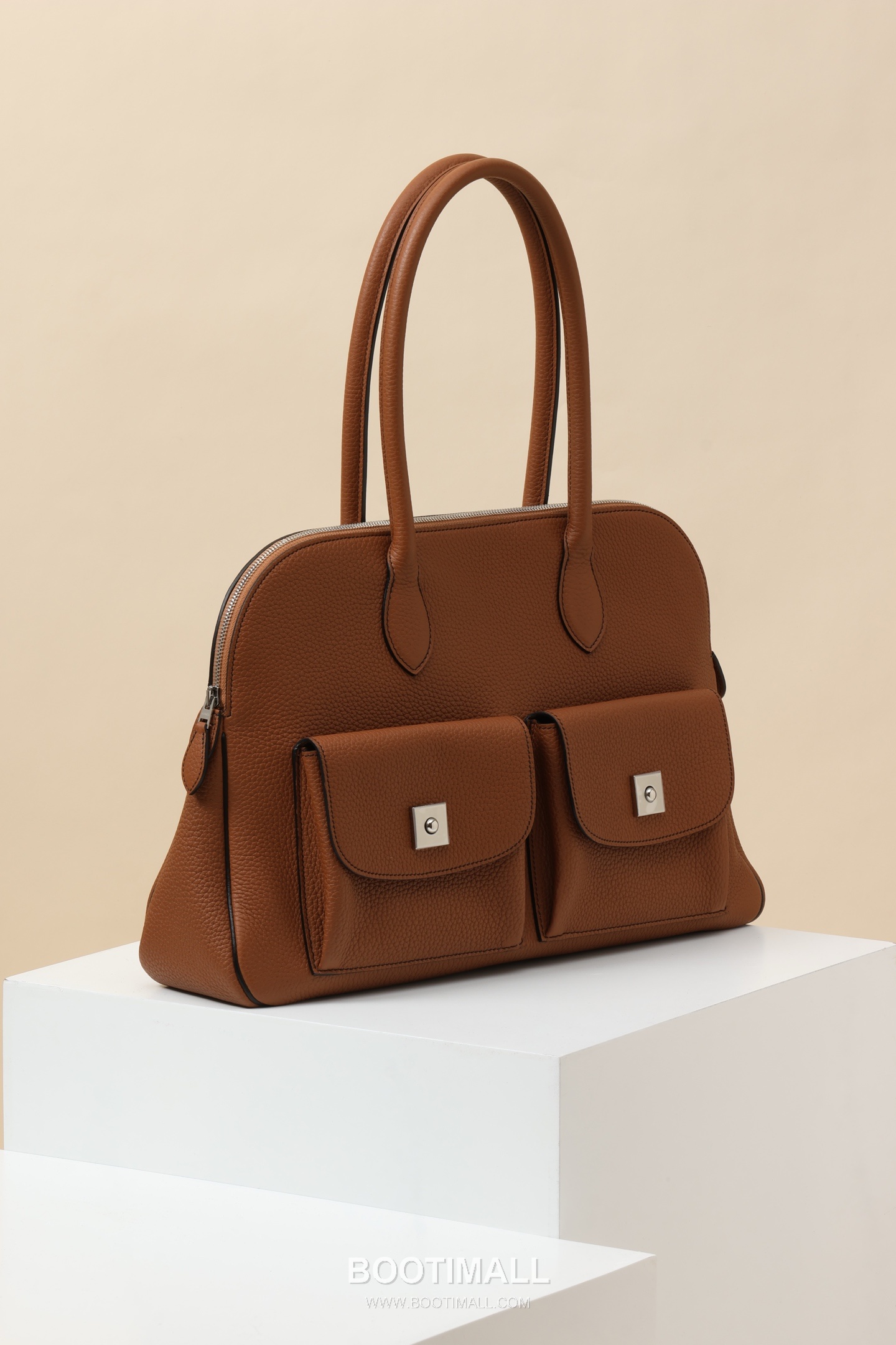 Hermes Caravas Togo Commuter Togo Calfskin Brown Tote Bag 에르메스 카라바스 토고 커뮤터 토고 송아지가죽 브라운 토트백 43cm 2