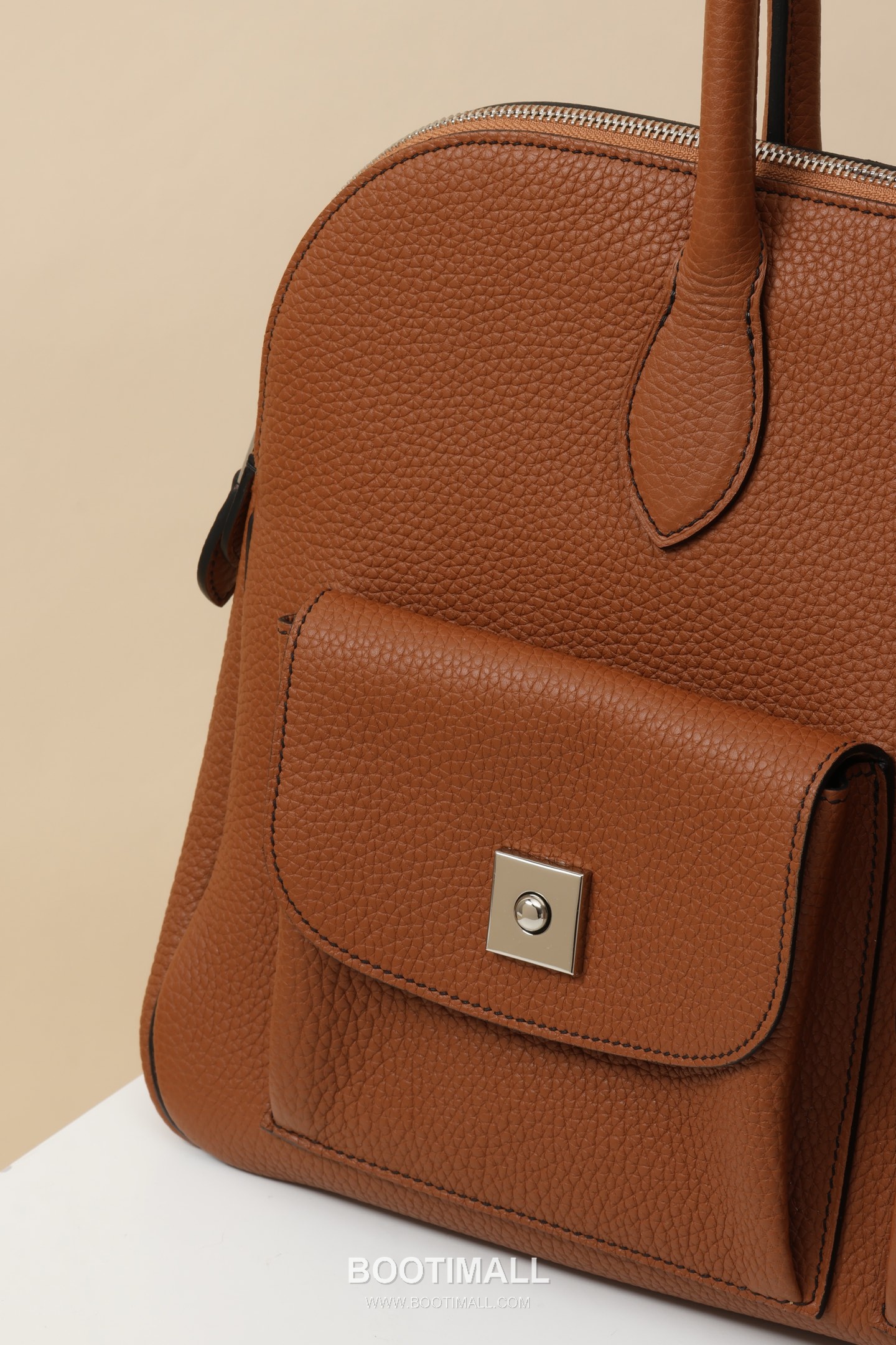 Hermes Caravas Togo Commuter Togo Calfskin Brown Tote Bag 에르메스 카라바스 토고 커뮤터 토고 송아지가죽 브라운 토트백 43cm 4