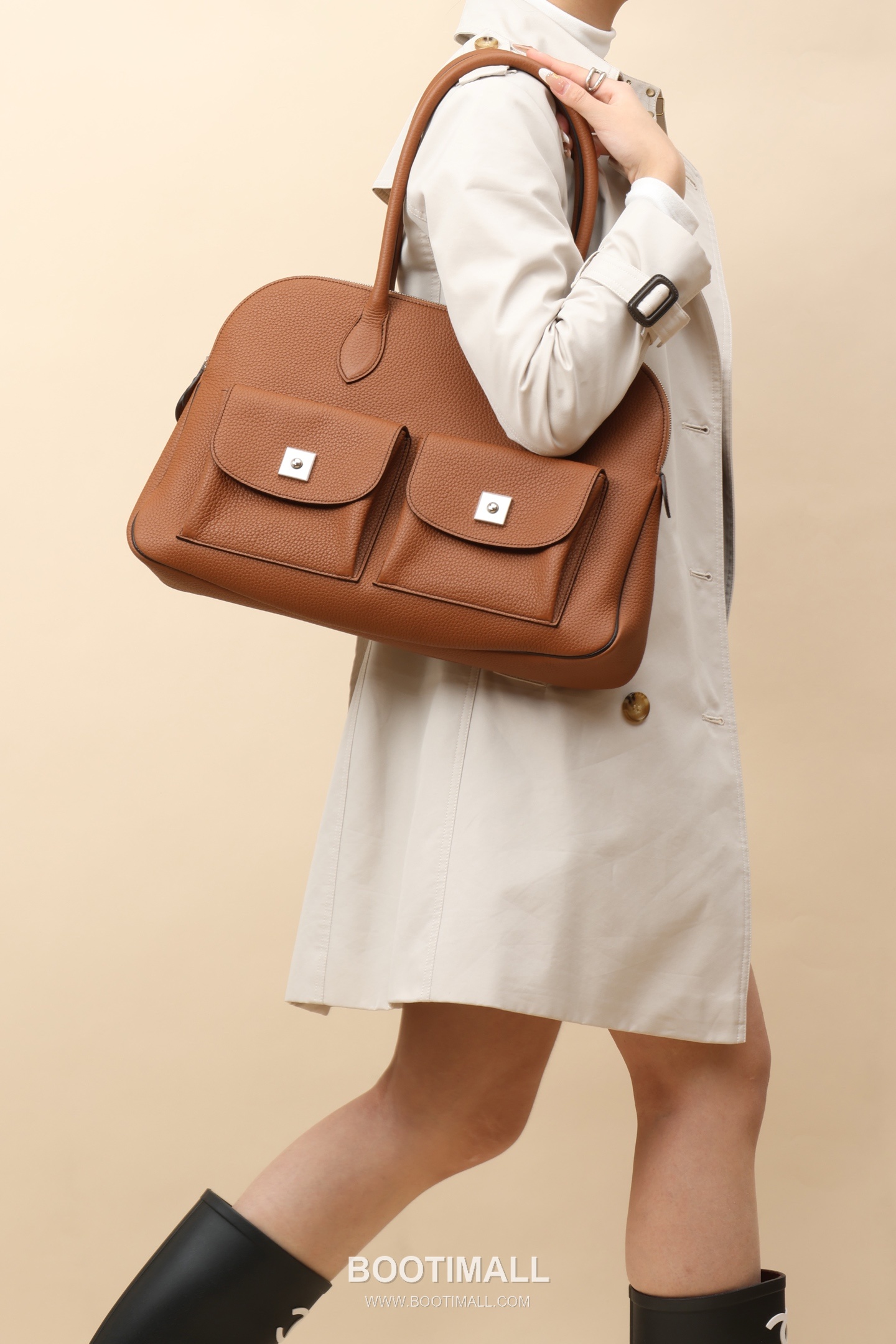 Hermes Caravas Togo Commuter Togo Calfskin Brown Tote Bag 에르메스 카라바스 토고 커뮤터 토고 송아지가죽 브라운 토트백 43cm 8