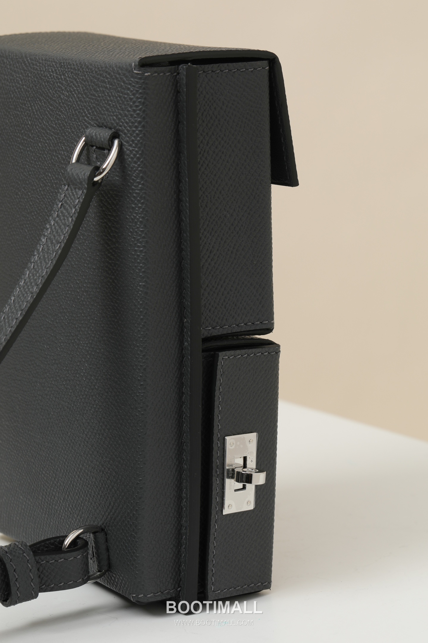 Hermes KLP12 Epsom Pouch Epsom Calfskin Gray 에르메스 KLP12 엡솜 파우치 엡솜 송아지가죽 그레이 17.5cm 5