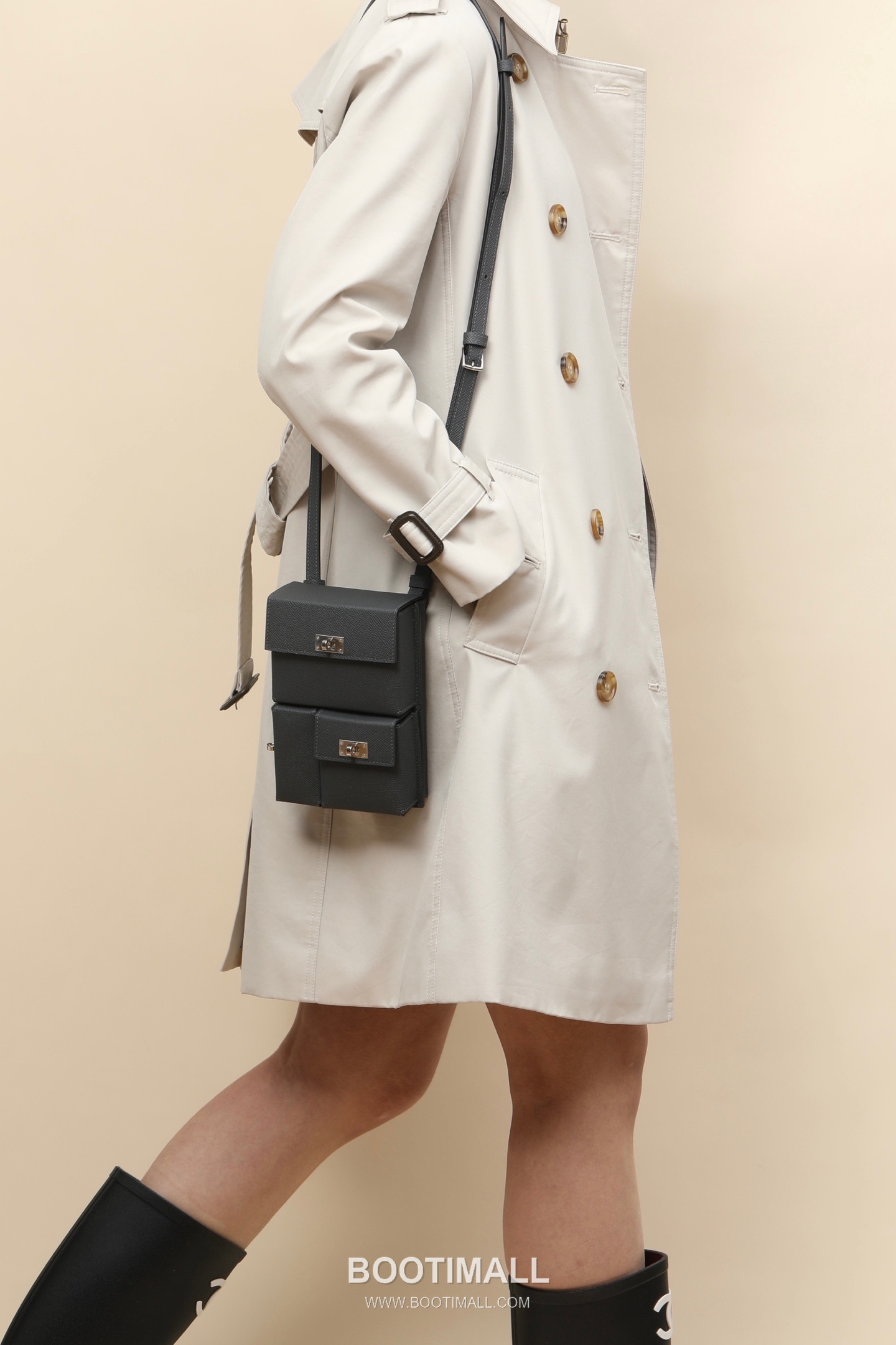 Hermes KLP12 Epsom Pouch Epsom Calfskin Gray 에르메스 KLP12 엡솜 파우치 엡솜 송아지가죽 그레이 17.5cm 9