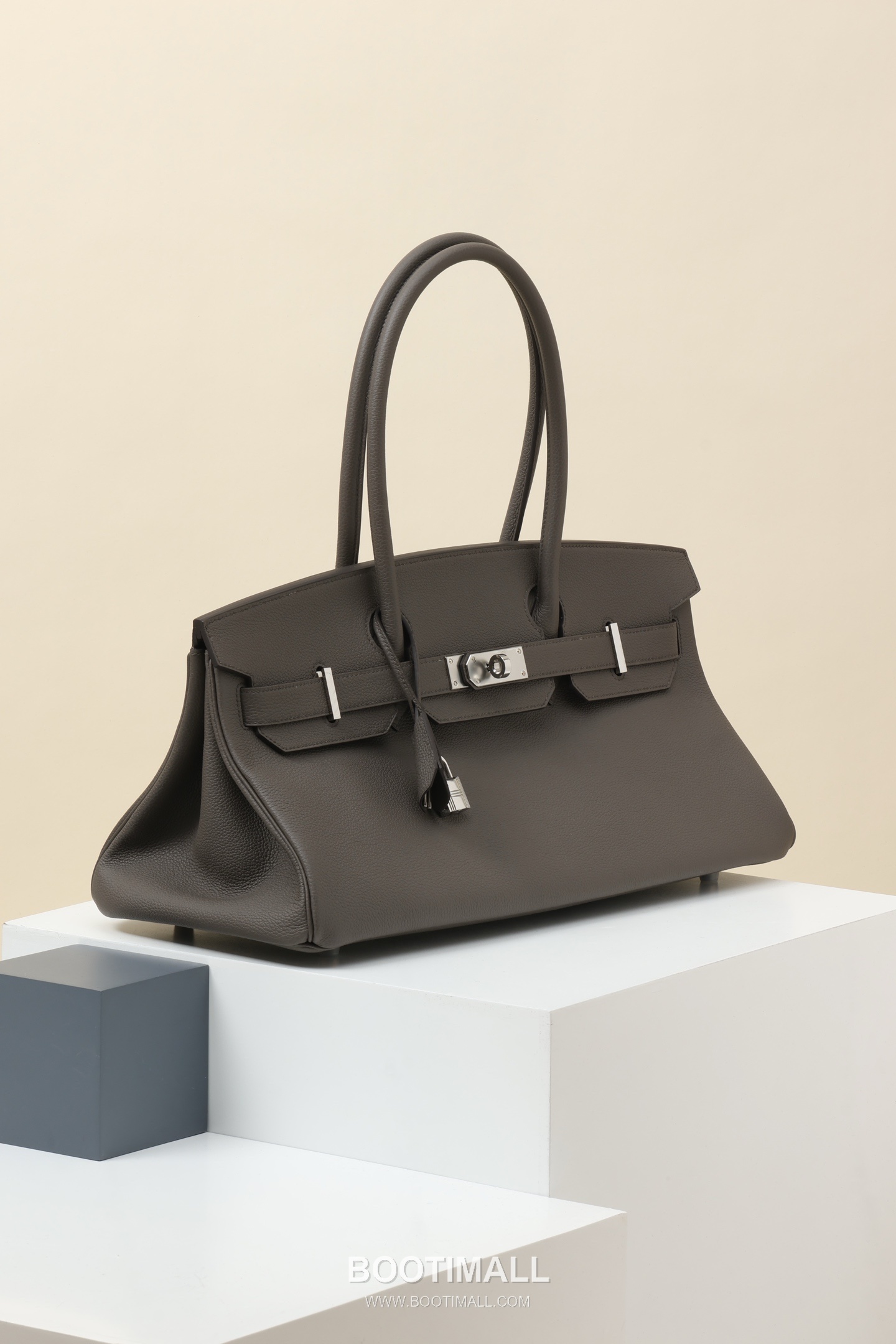 Hermes BKS42 Togo Tote Togo Calfskin Etain Gray Top Handle Bag 에르메스 BKS42 토고 토트 토고 송아지가죽 에탕 그레이 탑핸들백 42cm 2