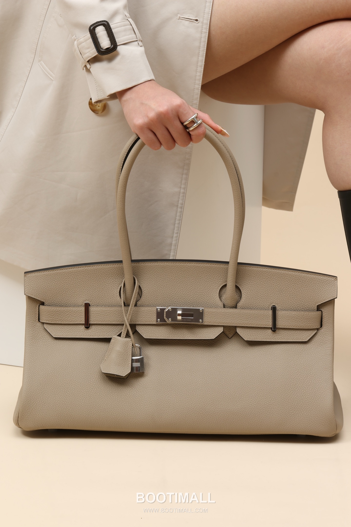 Hermes BKS42 Togo Tote Togo Calfskin Taupe Tote Bag 에르메스 BKS42 토고 토트 토고 송아지가죽 토프 토트백 42cm 8