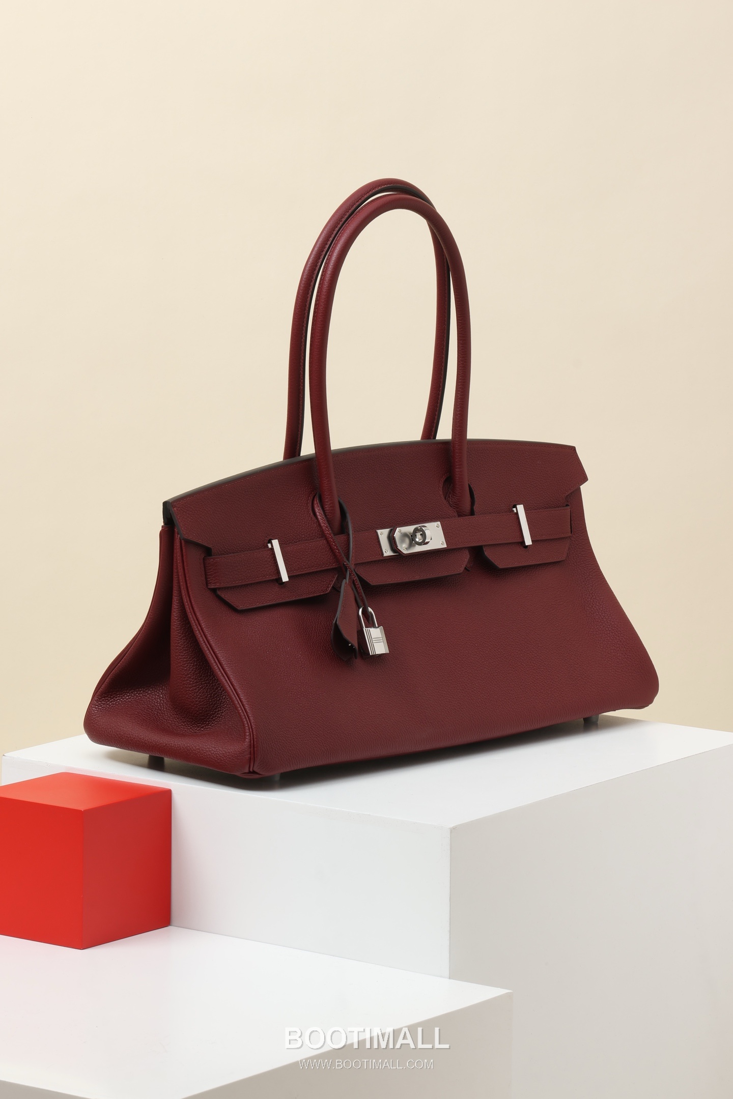 Hermes BKS42 Togo Tote Togo Calfskin Red Tote Bag 에르메스 BKS42 토고 토트 토고 송아지가죽 레드 토트백 42cm 2