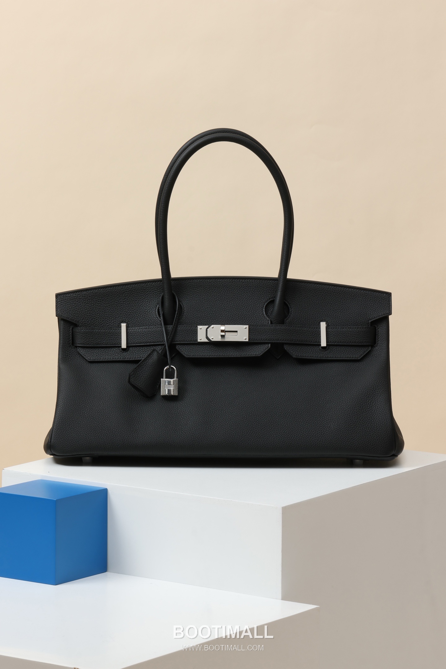 Hermes BKS42 Togo Tote Togo Calfskin Black Handbag 에르메스 BKS42 토고 토트 토고 송아지가죽 블랙 핸드백 42cm 1