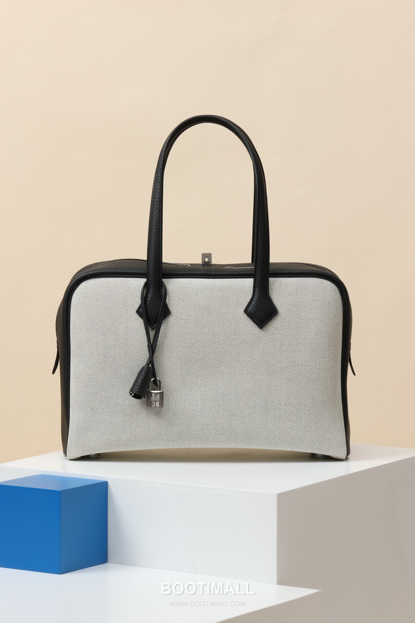 Hermes VR35 TC Canvas Tote TC Cowhide and Canvas Black Tote Bag 에르메스 VR35 TC 캔버스 토트 TC 소가죽 캔버스 블랙 토트백 35.5cm 1