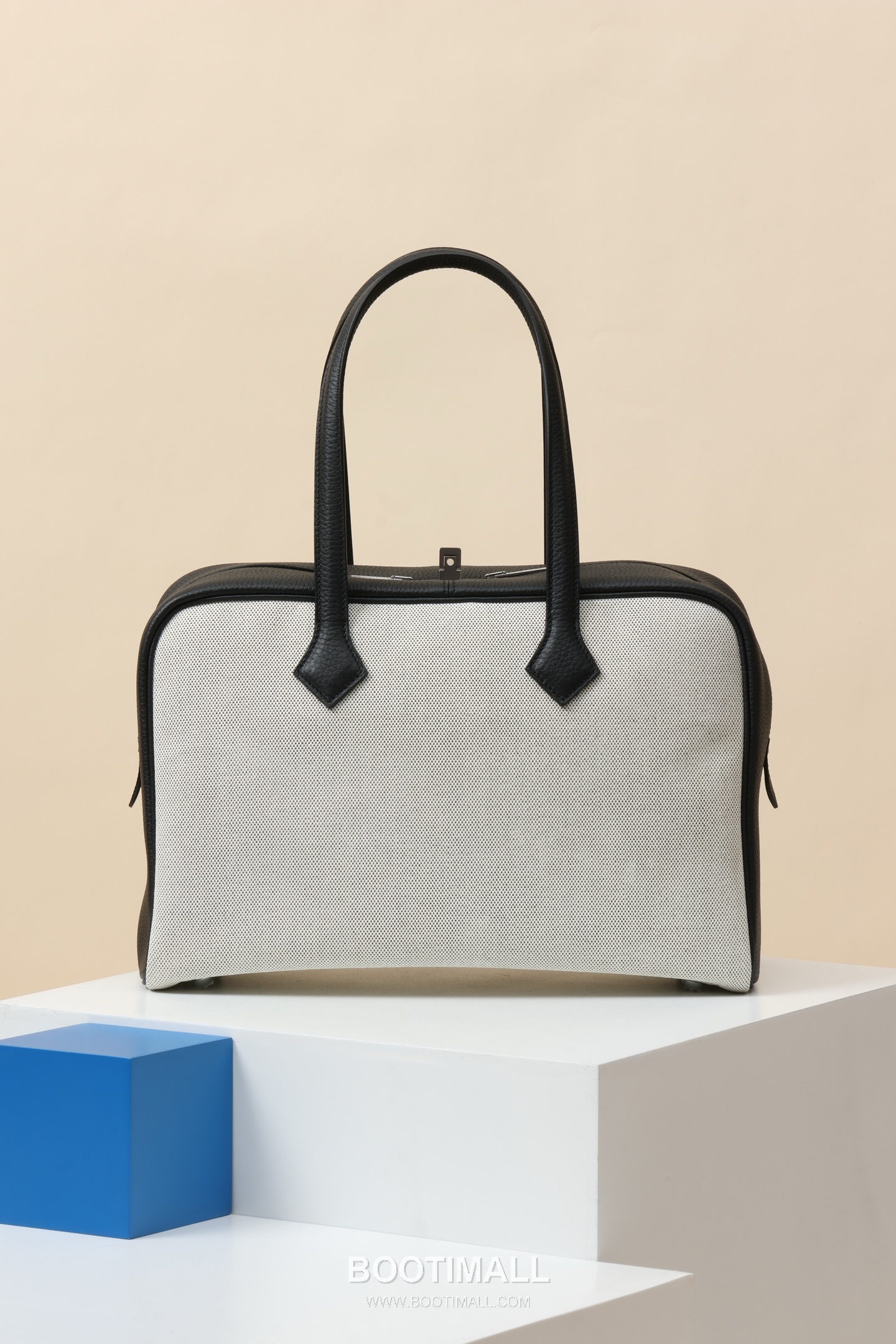Hermes VR35 TC Canvas Tote TC Cowhide and Canvas Black Tote Bag 에르메스 VR35 TC 캔버스 토트 TC 소가죽 캔버스 블랙 토트백 35.5cm 3