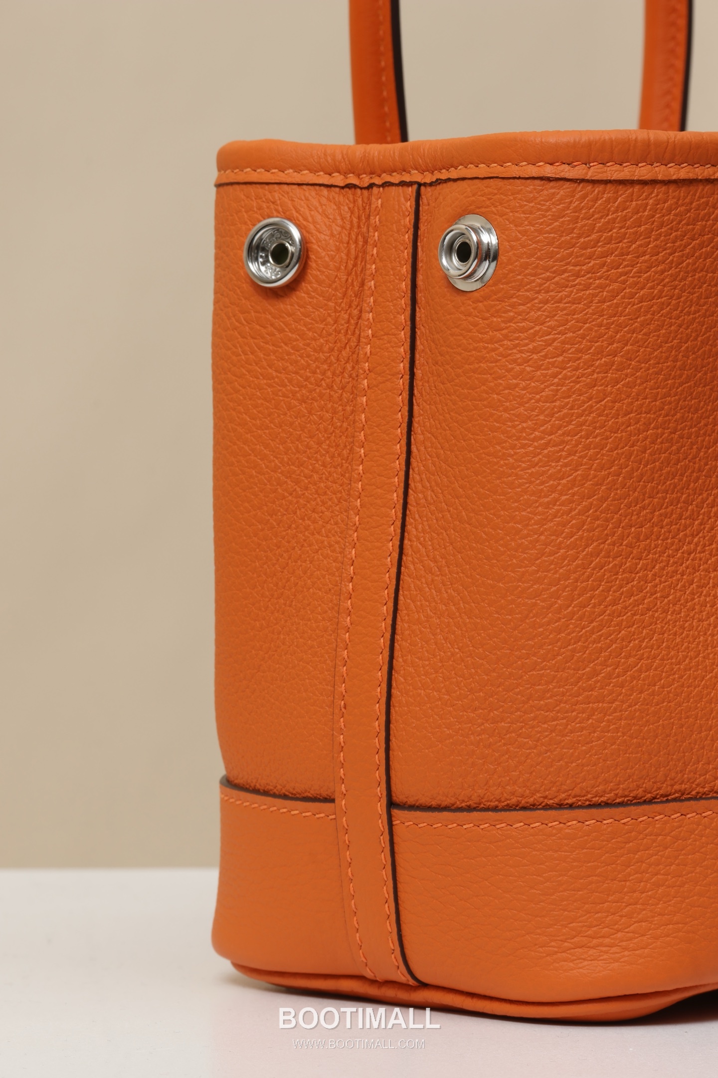 Hermes HY23 Woven Top Handle Togo and Swift Leather Orange Top Handle Bag 에르메스 HY23 위브 탑핸들 토고 스위프트 레더 오렌지 토트백 23cm 5