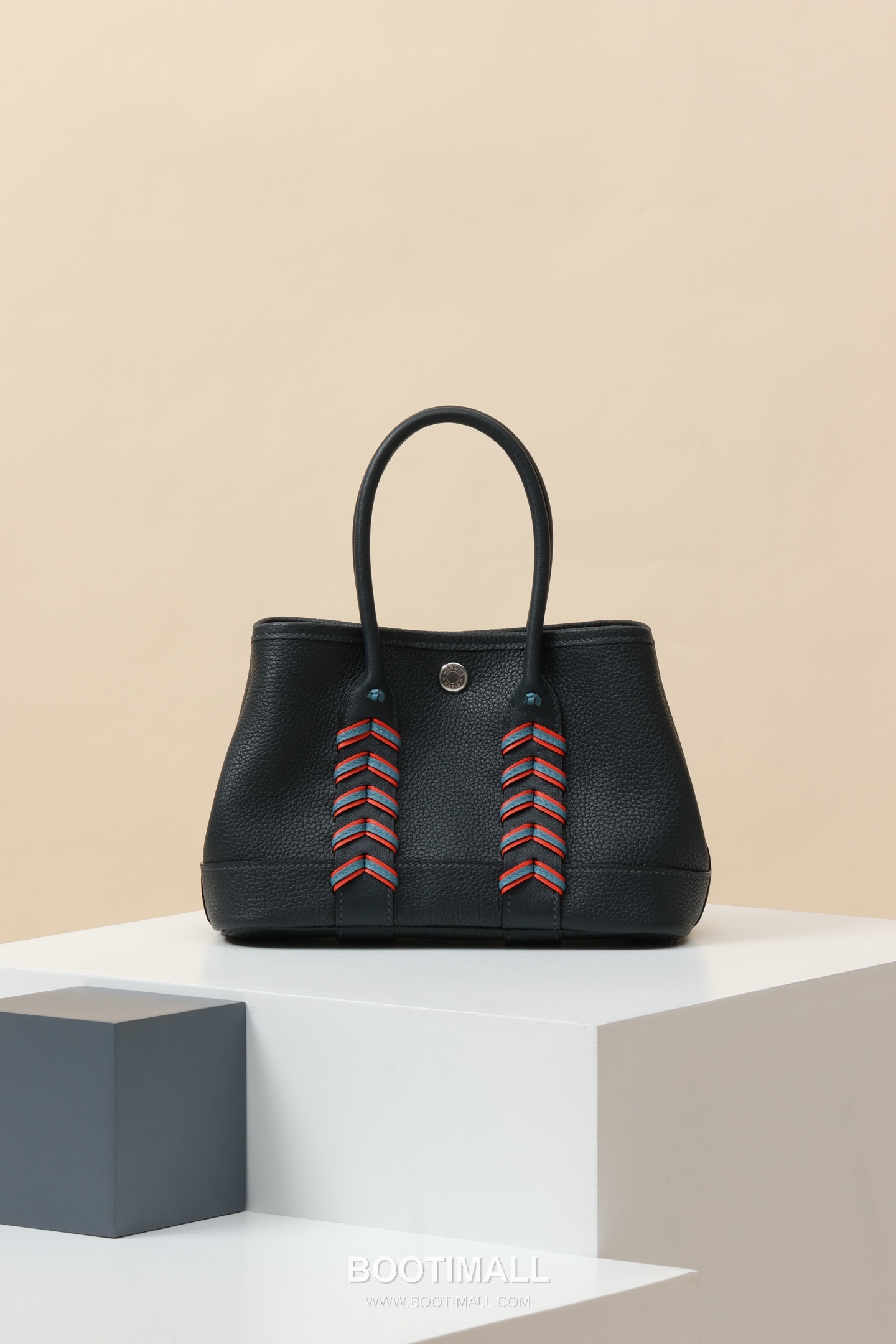 Hermes HY23 Woven Top Handle Togo and Swift Leather Light Blue Top Handle Bag 에르메스 HY23 위븐 탑핸들 토고 앤 스위프트 레더 라이트블루 탑핸들백 23cm 1