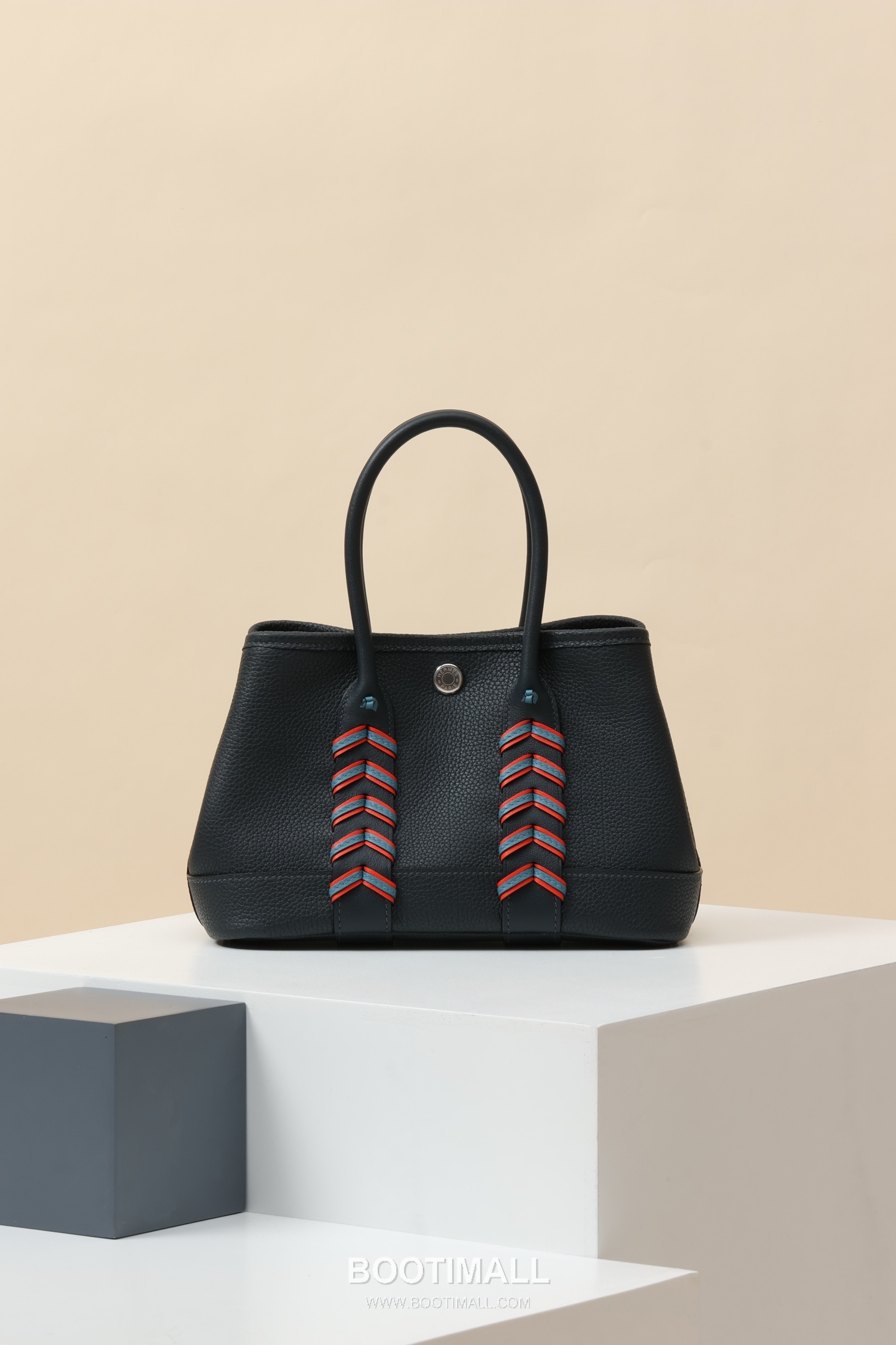 Hermes HY23 Woven Top Handle Togo and Swift Leather Light Blue Top Handle Bag 에르메스 HY23 위븐 탑핸들 토고 앤 스위프트 레더 라이트블루 탑핸들백 23cm 3