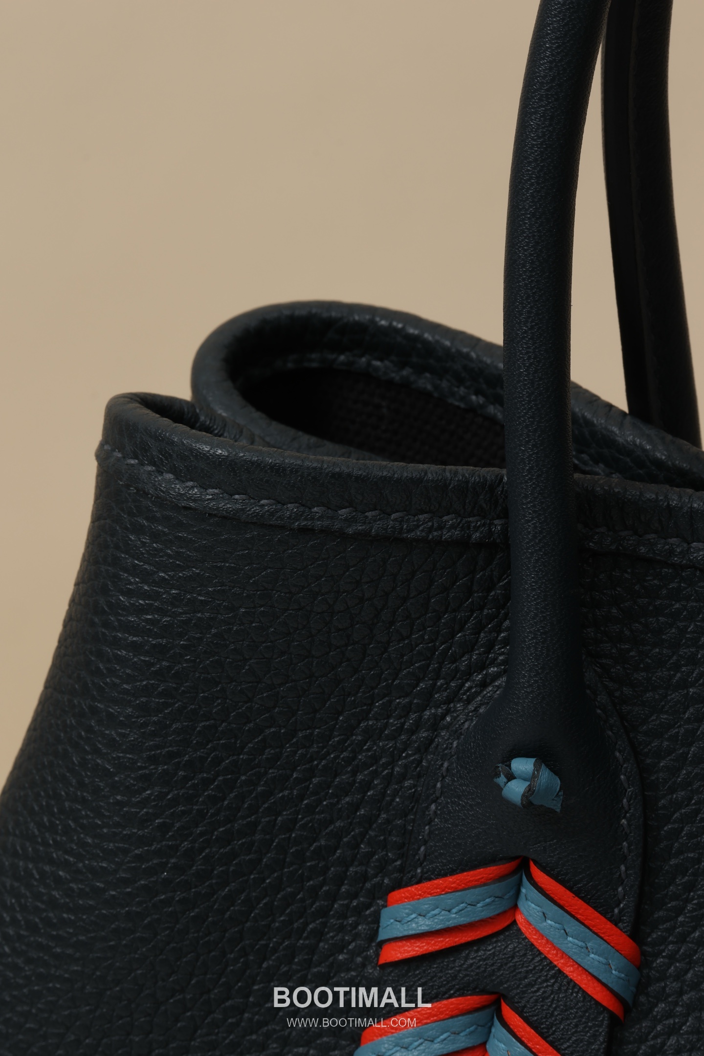 Hermes HY23 Woven Top Handle Togo and Swift Leather Light Blue Top Handle Bag 에르메스 HY23 위븐 탑핸들 토고 앤 스위프트 레더 라이트블루 탑핸들백 23cm 4