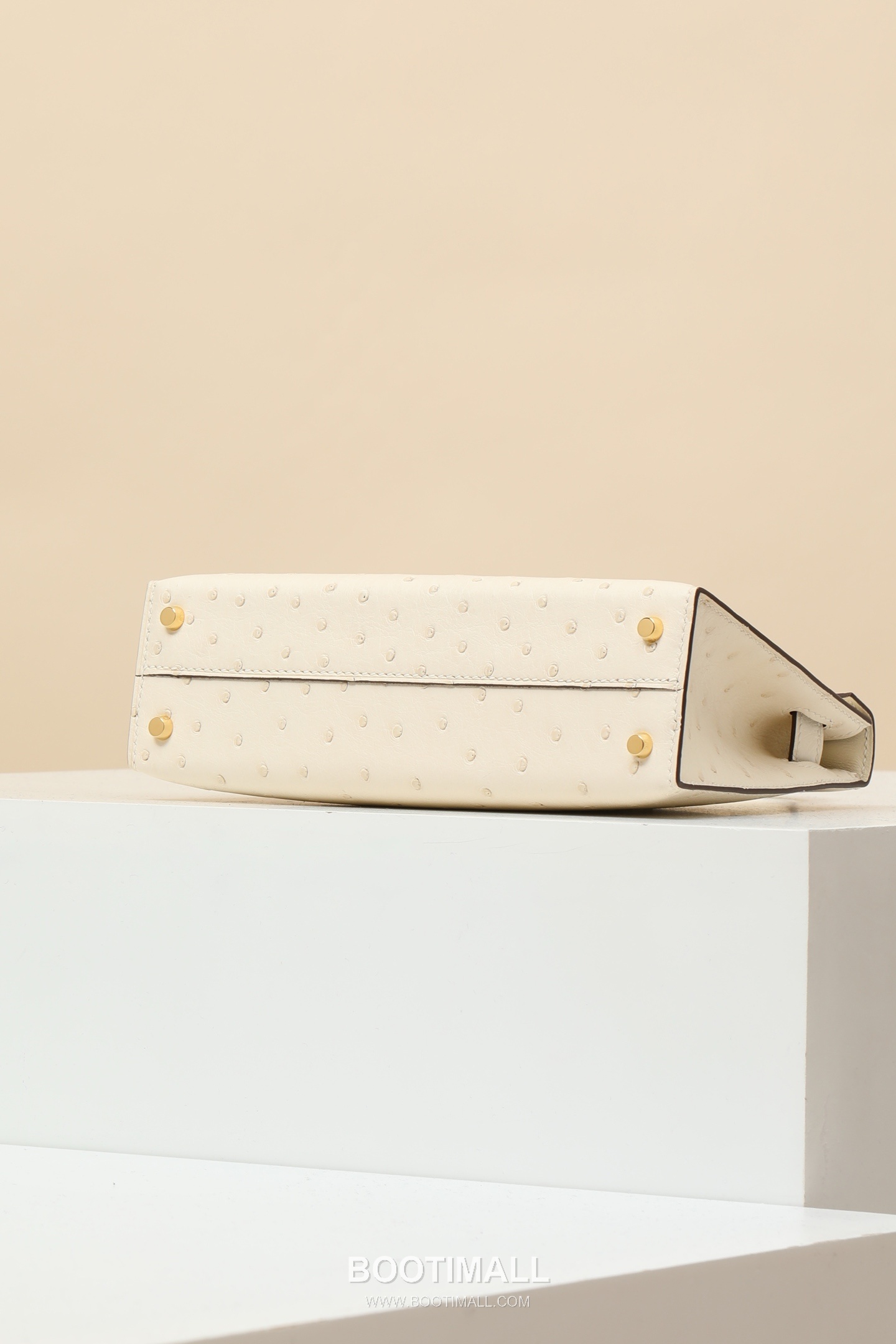 Hermes Mini Kelly 19 Ostrich Ostrich Leather Cream Top Handle Bag 에르메스 미니 켈리 19 타조 타조가죽 크림 탑핸들백 19cm 6