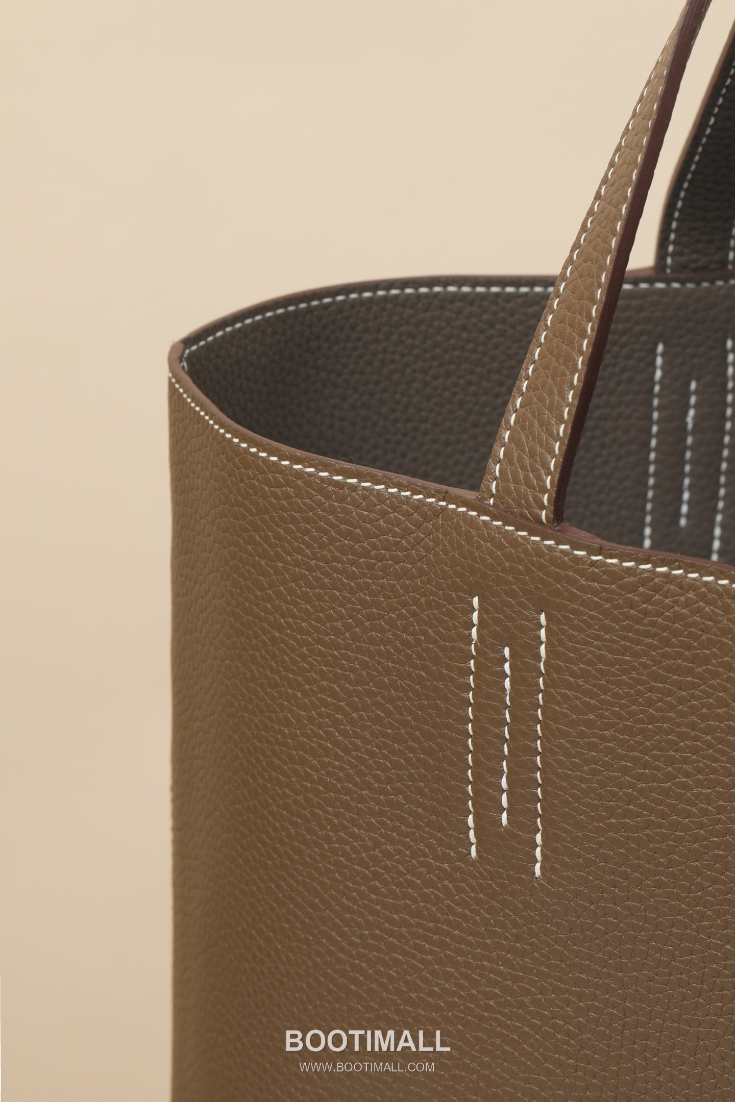 Hermes DS35 Clemence Tote Clemence Leather Etoupe Shoulder Tote Bag 에르메스 DS35 클레망스 토트 클레망스 레더 에토프 숄더 토트백 35cm 5