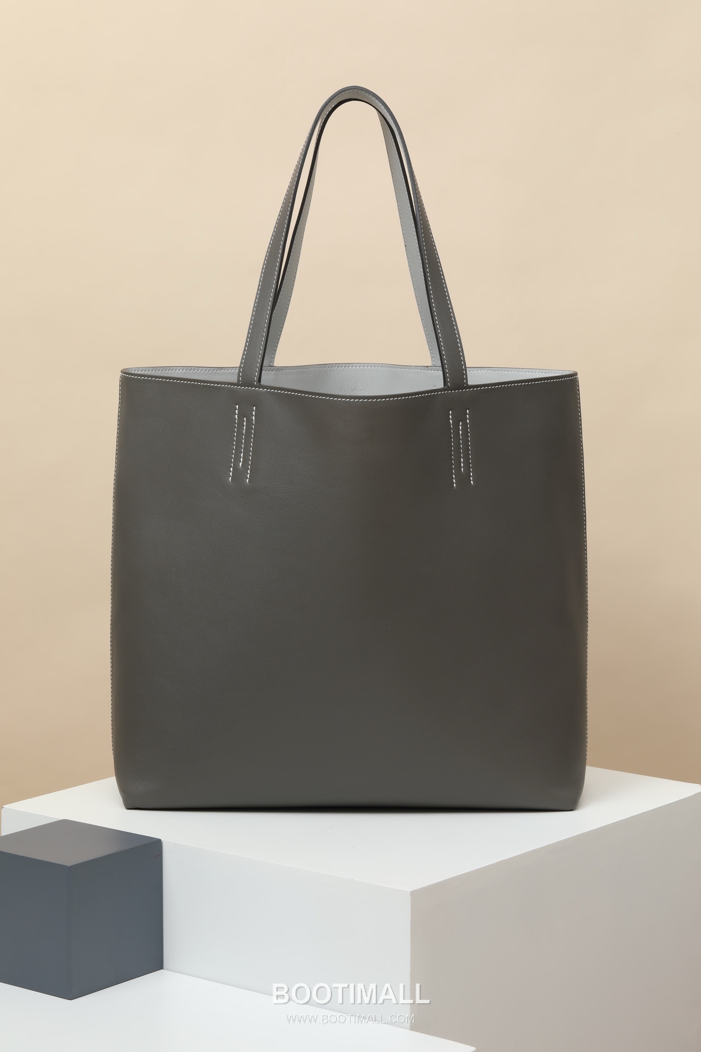 Hermes DS35 Swift Tote Swift Leather Gray Shoulder Tote Bag 에르메스 DS35 스위프트 토트 스위프트 레더 그레이 숄더 토트백 35cm 1