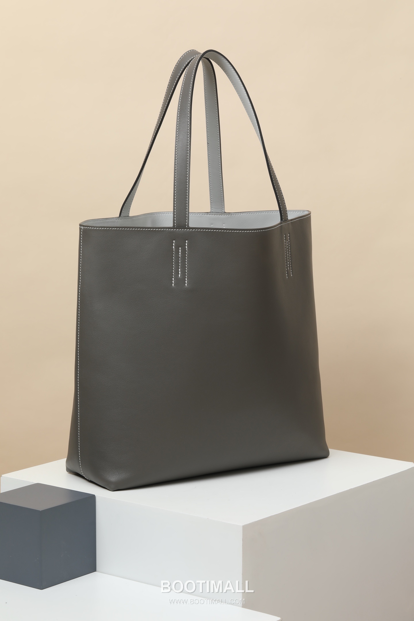Hermes DS35 Swift Tote Swift Leather Gray Shoulder Tote Bag 에르메스 DS35 스위프트 토트 스위프트 레더 그레이 숄더 토트백 35cm 2