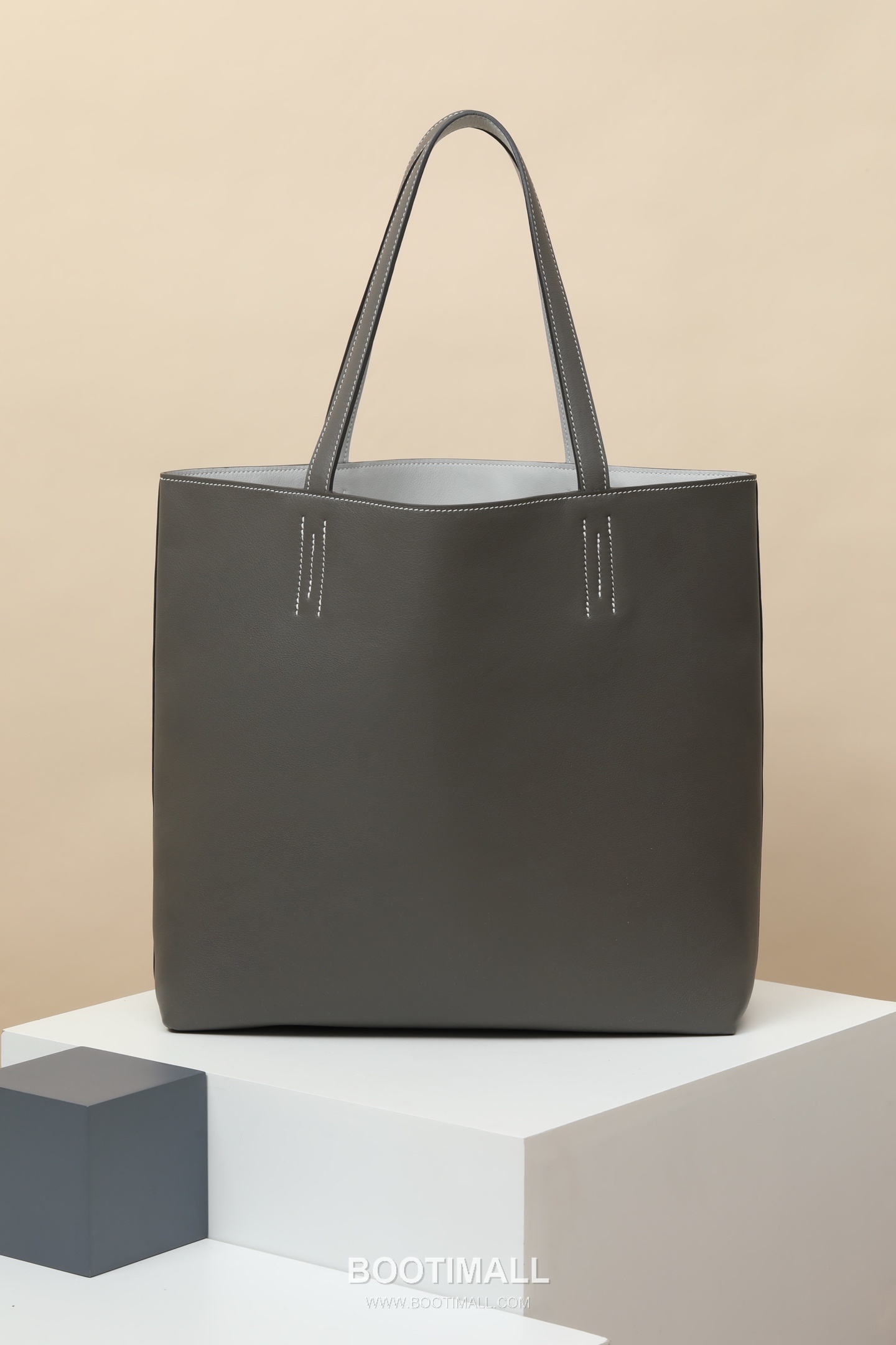 Hermes DS35 Swift Tote Swift Leather Gray Shoulder Tote Bag 에르메스 DS35 스위프트 토트 스위프트 레더 그레이 숄더 토트백 35cm 3