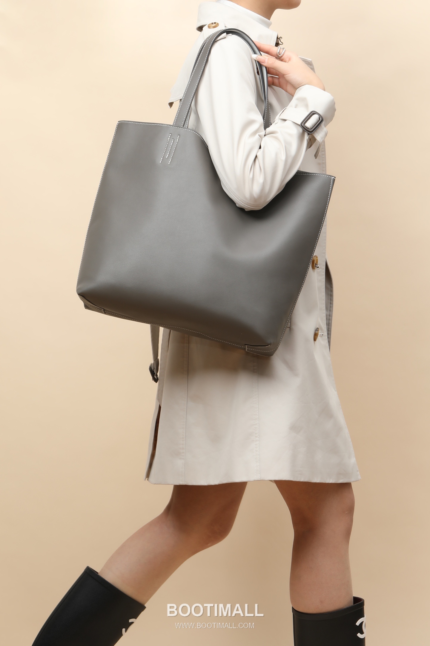 Hermes DS35 Swift Tote Swift Leather Gray Shoulder Tote Bag 에르메스 DS35 스위프트 토트 스위프트 레더 그레이 숄더 토트백 35cm 8