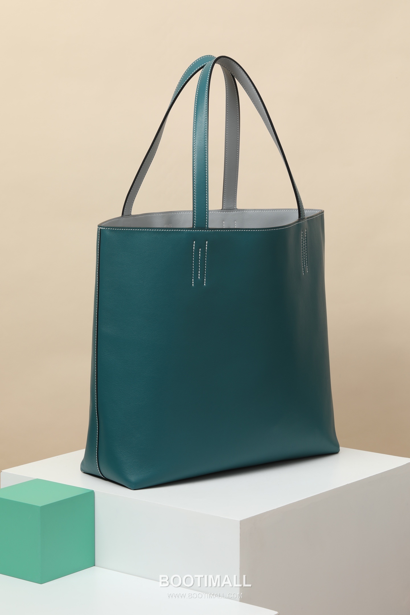 Hermes DS35 Swift Tote Swift Leather Green Shoulder Tote Bag 에르메스 DS35 스위프트 토트 스위프트 레더 그린 숄더 토트백 35cm 2
