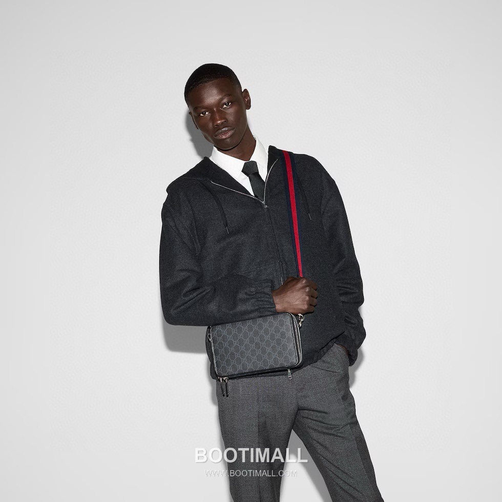 Gucci GG Supreme Camera GG Supreme Canvas Navy Crossbody Bag 구찌 GG 수프림 카메라 GG 수프림 캔버스 네이비 크로스백 22.5cm 4