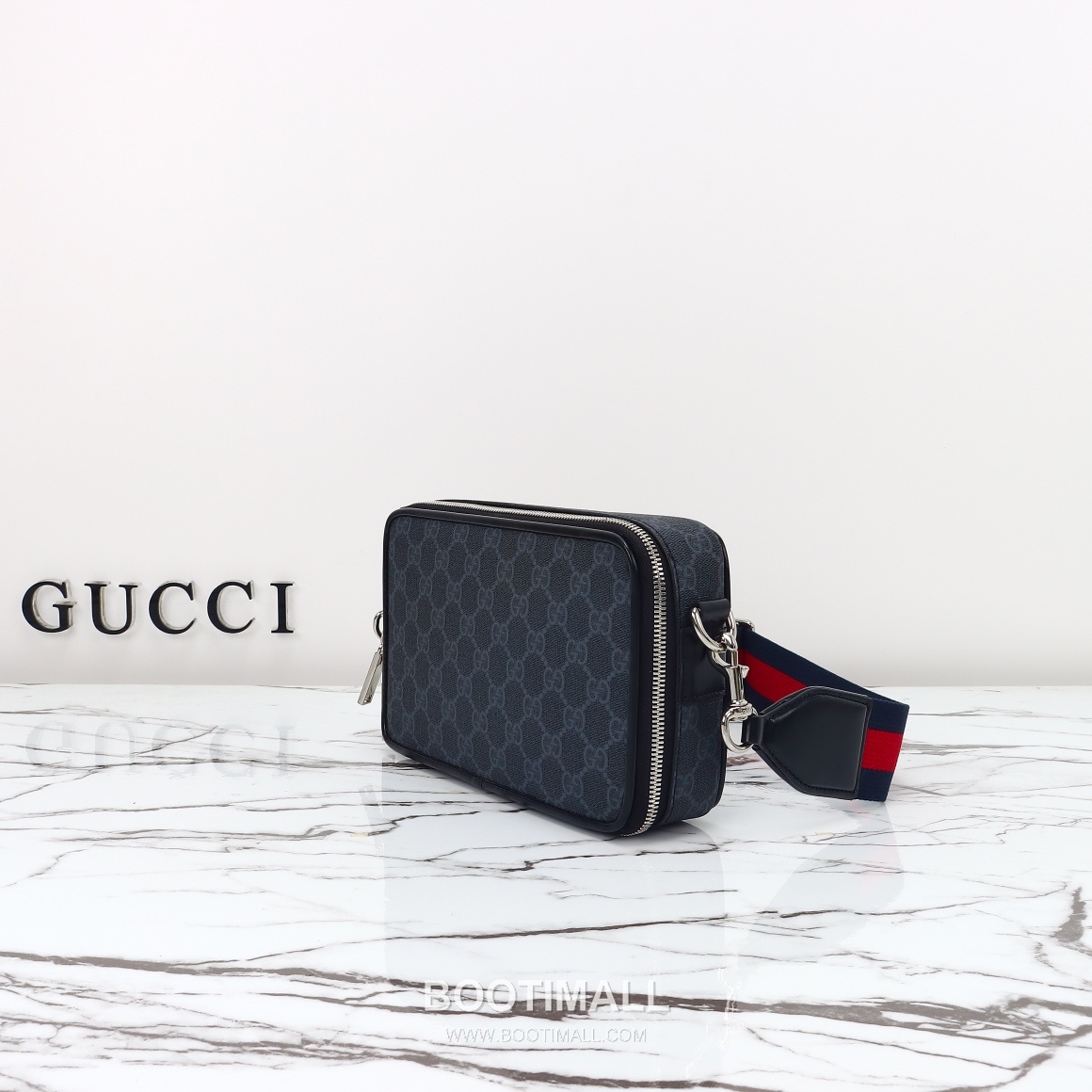 Gucci GG Supreme Camera GG Supreme Canvas Navy Crossbody Bag 구찌 GG 수프림 카메라 GG 수프림 캔버스 네이비 크로스백 22.5cm 6