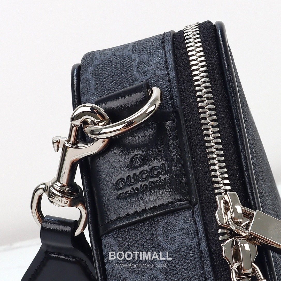 Gucci GG Supreme Camera GG Supreme Canvas Navy Crossbody Bag 구찌 GG 수프림 카메라 GG 수프림 캔버스 네이비 크로스백 22.5cm 9