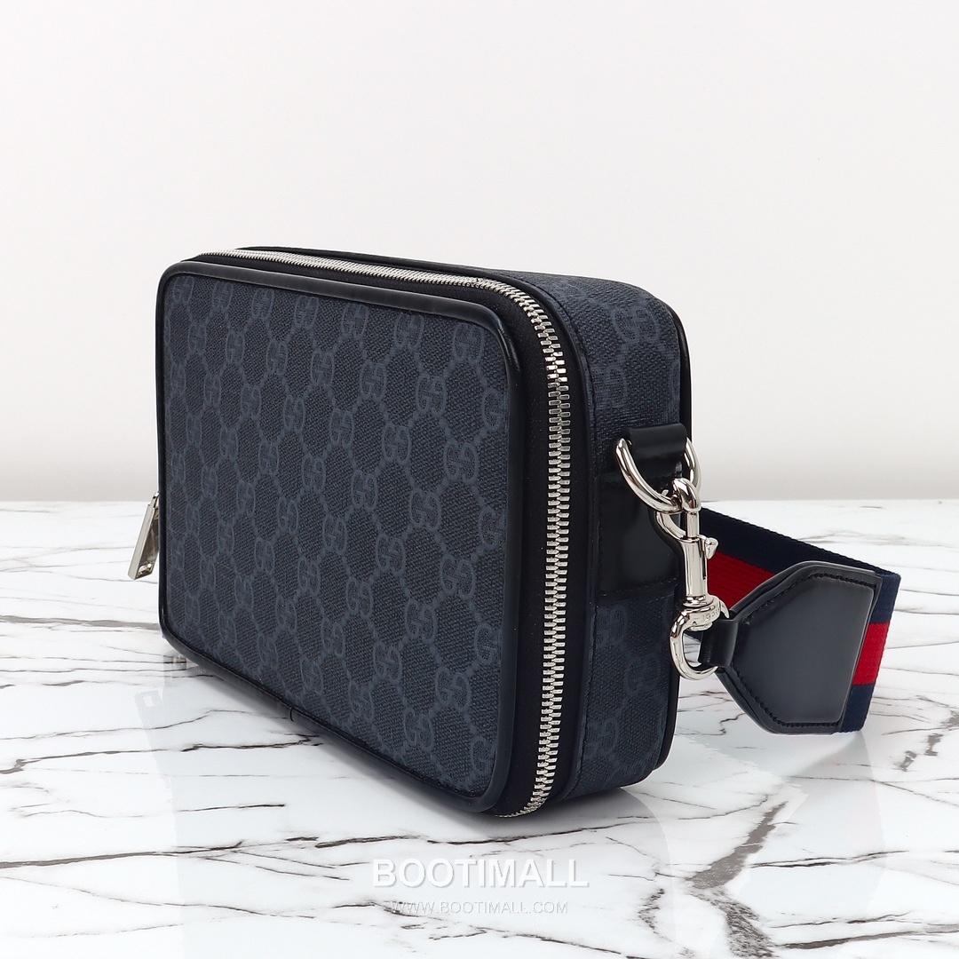 Gucci GG Supreme Camera GG Supreme Canvas Navy Crossbody Bag 구찌 GG 수프림 카메라 GG 수프림 캔버스 네이비 크로스백 22.5cm 11