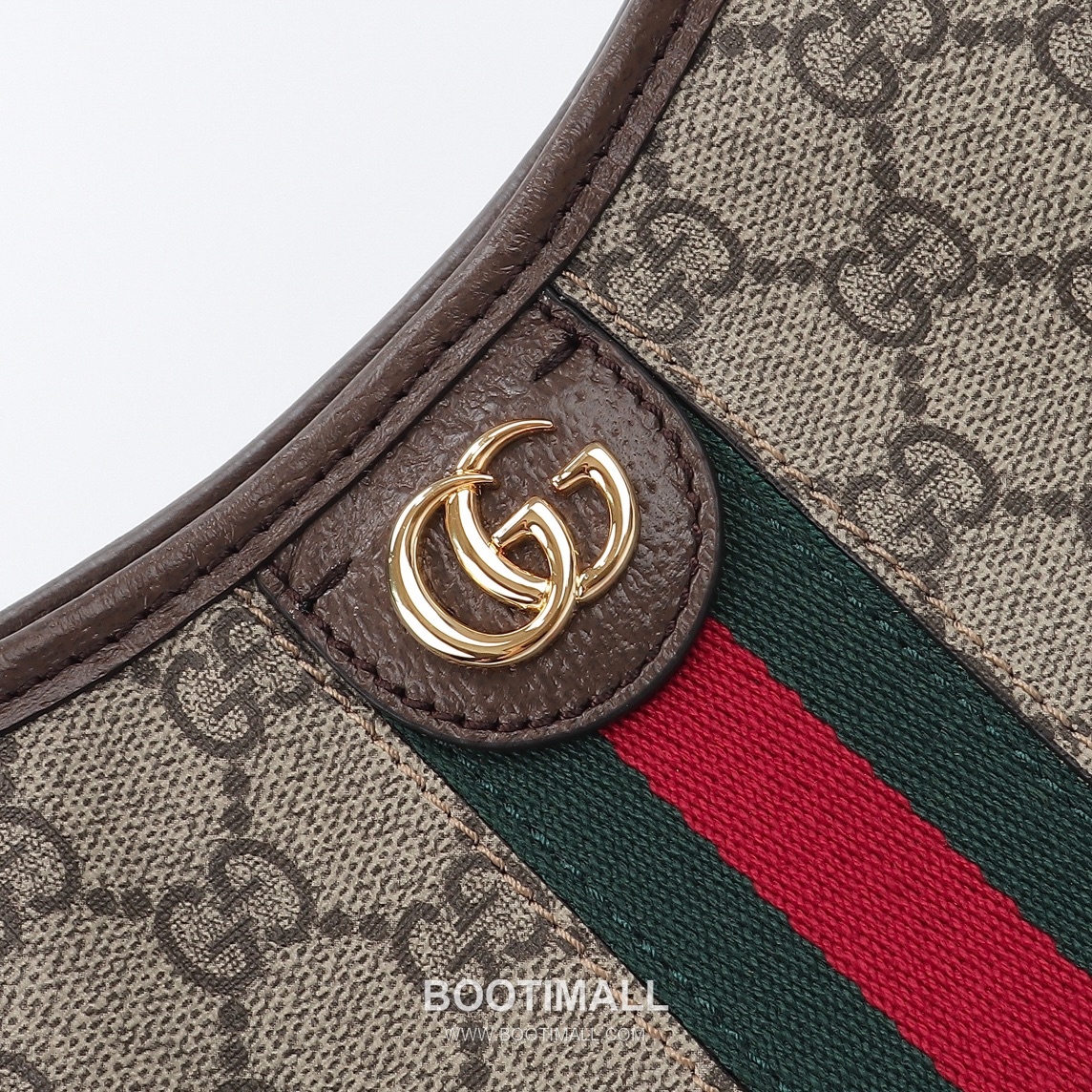 Gucci Mini Canvas Tote Canvas and Calfskin Beige Tote Bag 구찌 미니 캔버스 토트 캔버스와 카프스킨 베이지 토트백 23cm 4