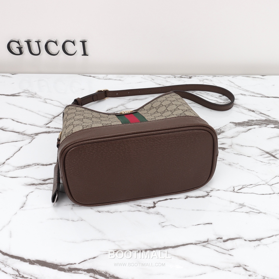 Gucci Mini Canvas Tote Canvas and Calfskin Beige Tote Bag 구찌 미니 캔버스 토트 캔버스와 카프스킨 베이지 토트백 23cm 8