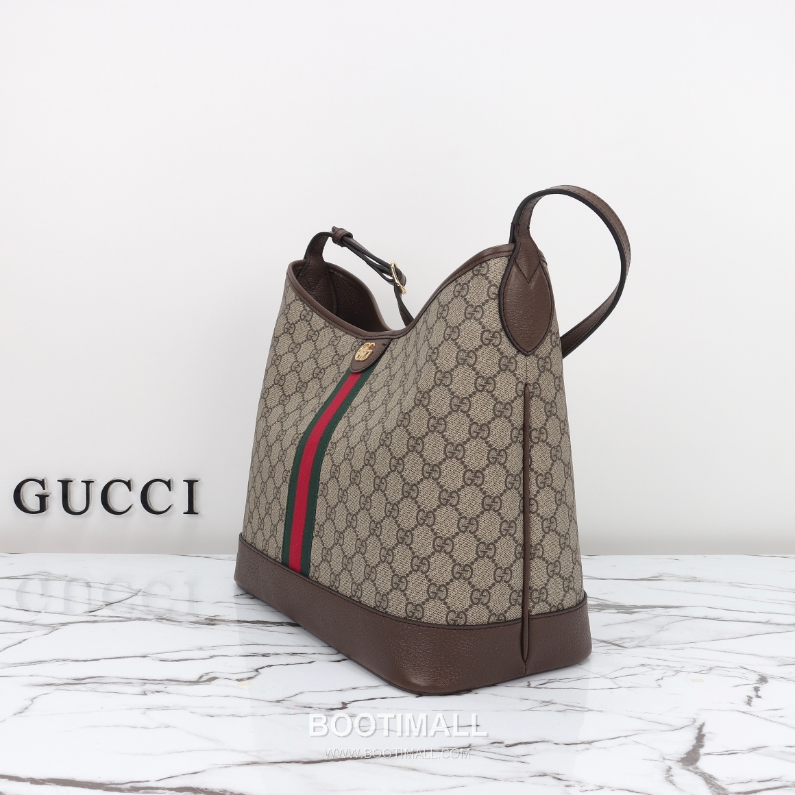 Gucci Two-Tone Canvas Tote Canvas Beige Tote Bag 구찌 투톤 캔버스 토트 캔버스 베이지 토트백 34cm 2