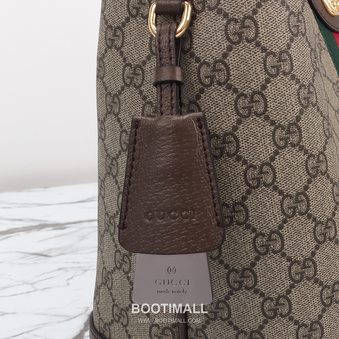 Gucci Two-Tone Canvas Tote Canvas Beige Tote Bag 구찌 투톤 캔버스 토트 캔버스 베이지 토트백 34cm 6