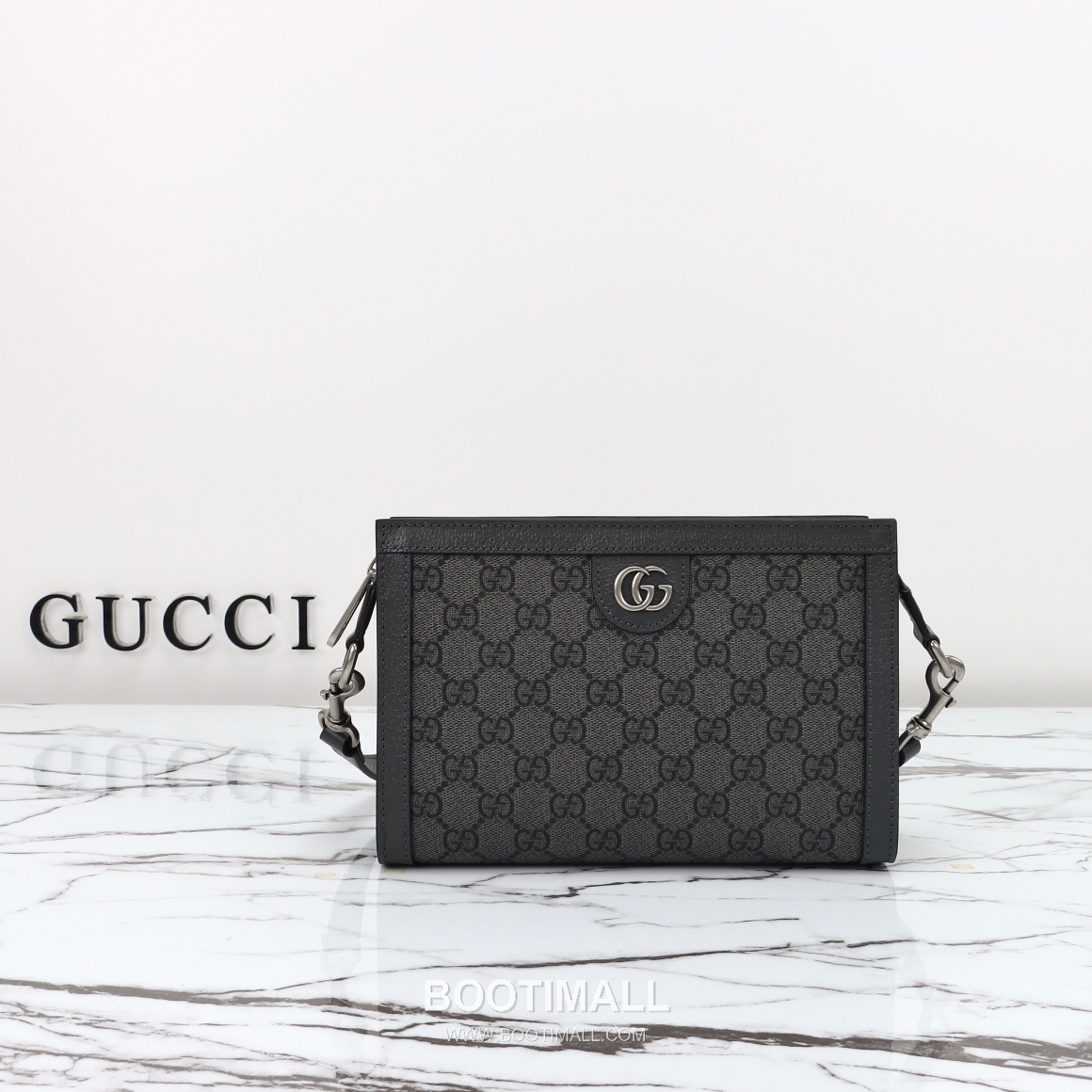 Gucci Rubber Trim Small Calfskin with Rubber Trim Gray Shoulder Bag 구찌 러버 트림 스몰 러버 트림 카프스킨 그레이 숄더백 22cm 1