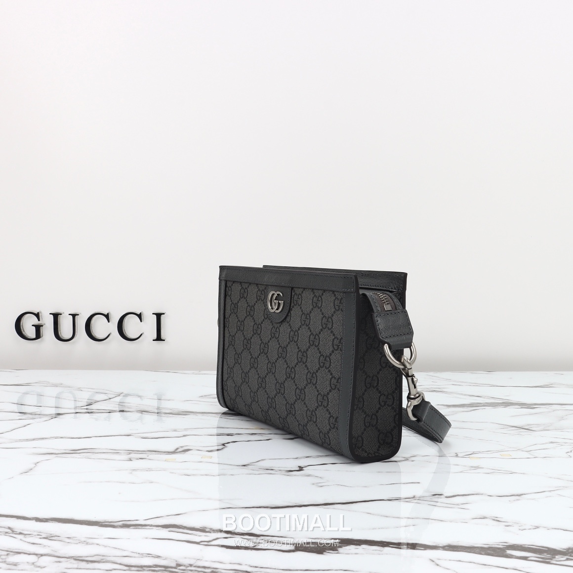 Gucci Rubber Trim Small Calfskin with Rubber Trim Gray Shoulder Bag 구찌 러버 트림 스몰 러버 트림 카프스킨 그레이 숄더백 22cm 2