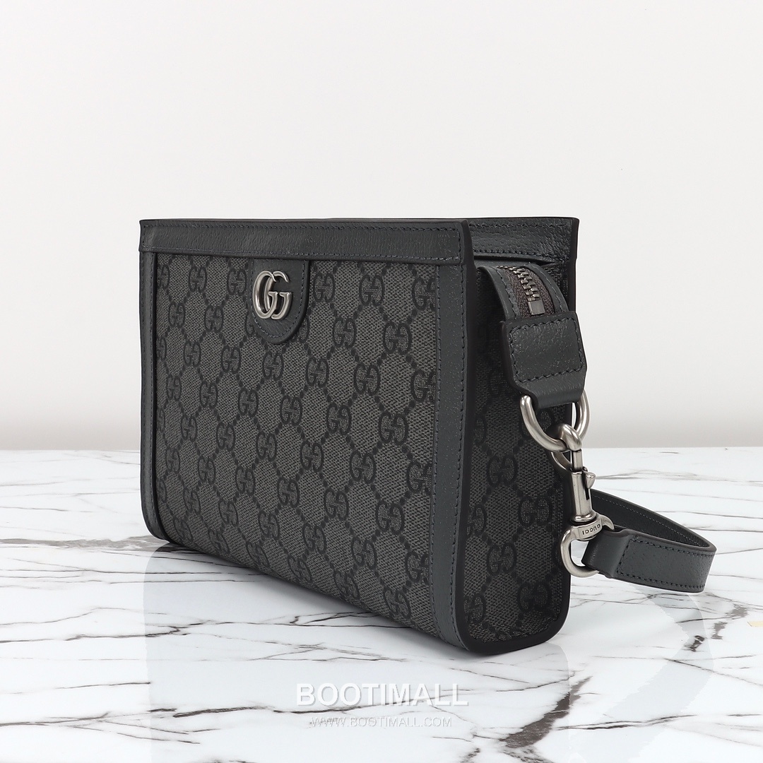 Gucci Rubber Trim Small Calfskin with Rubber Trim Gray Shoulder Bag 구찌 러버 트림 스몰 러버 트림 카프스킨 그레이 숄더백 22cm 6