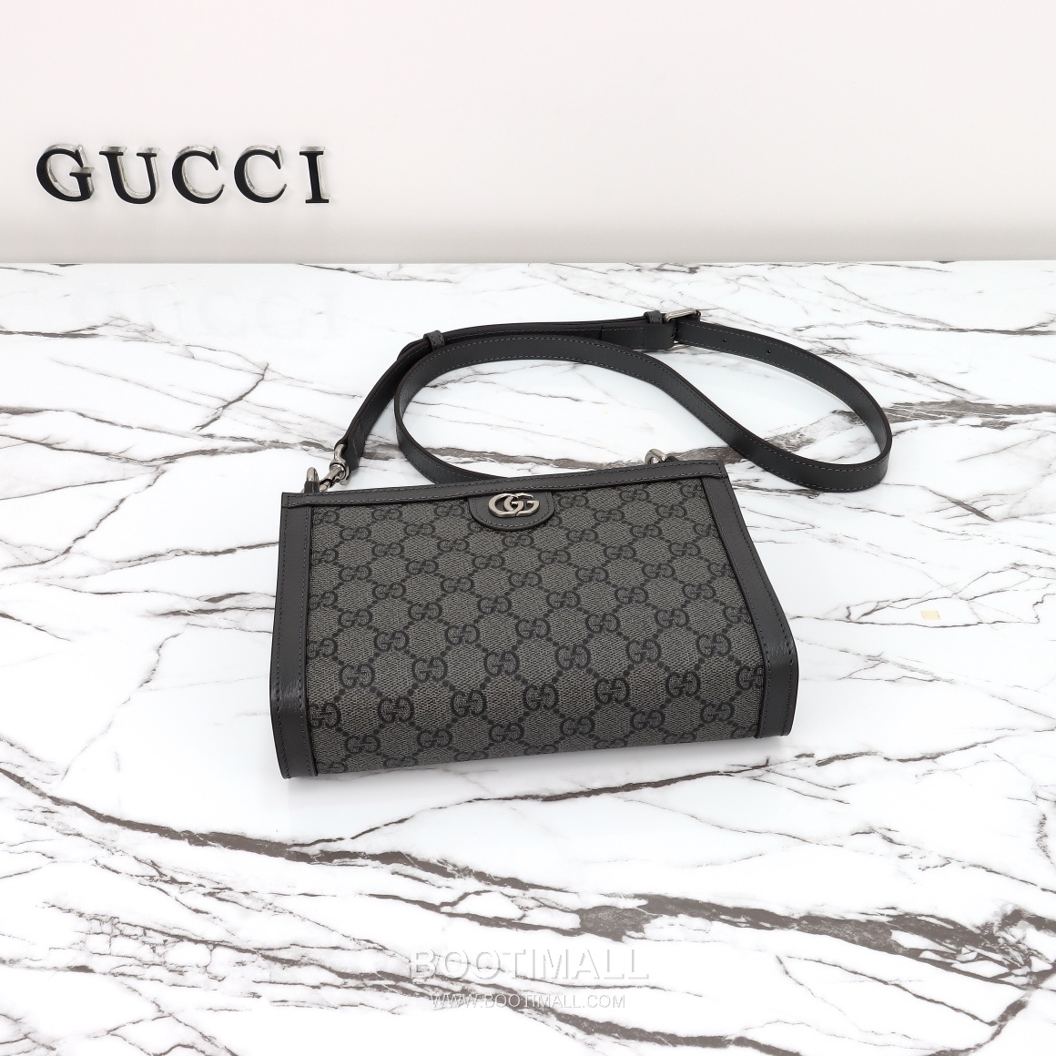 Gucci Rubber Trim Small Calfskin with Rubber Trim Gray Shoulder Bag 구찌 러버 트림 스몰 러버 트림 카프스킨 그레이 숄더백 22cm 8