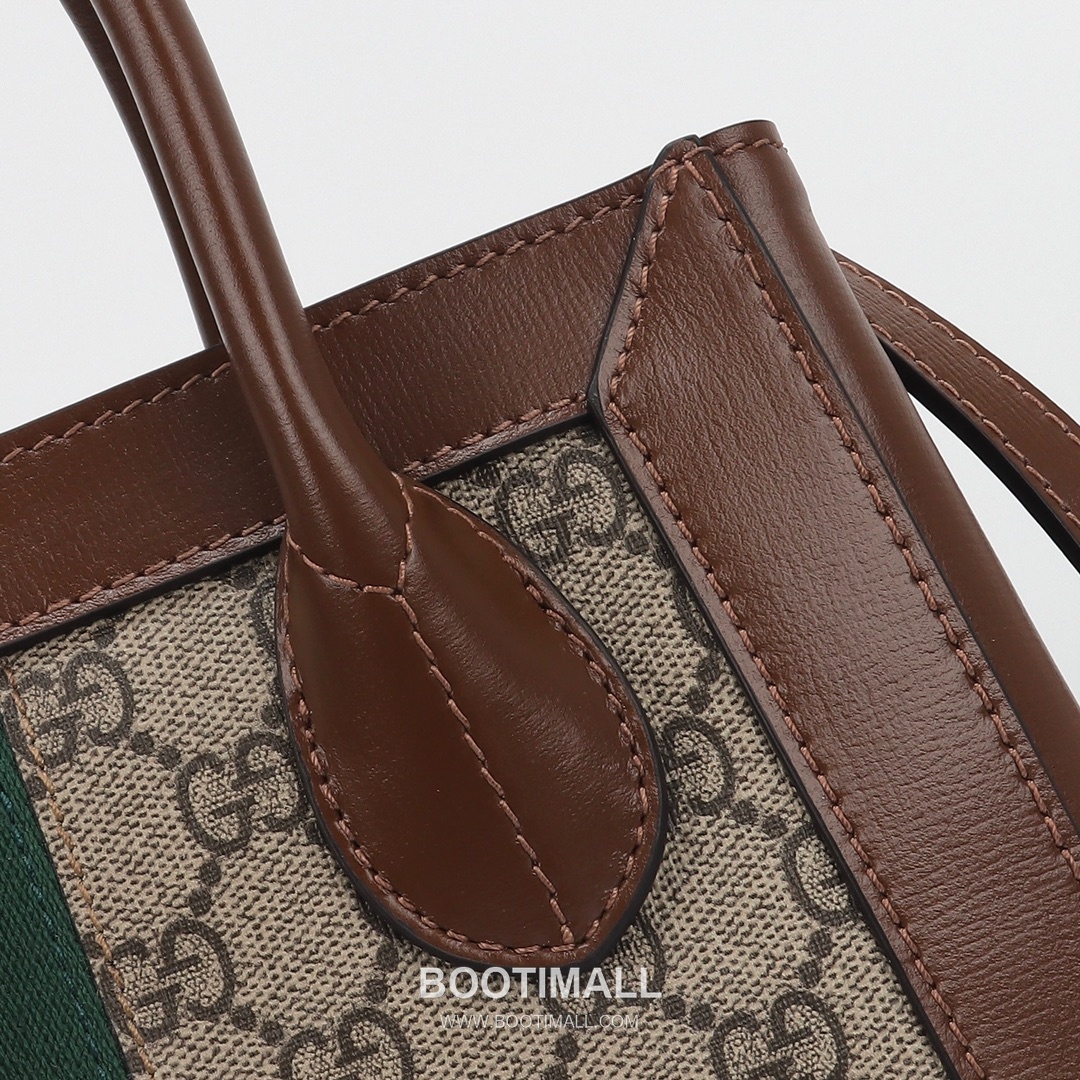 Gucci Horsebit Web Small GG Supreme Canvas Brown Top Handle Bag 구찌 홀스빗 웹 스몰 GG 수프림 캔버스 브라운 탑핸들백 30cm 8
