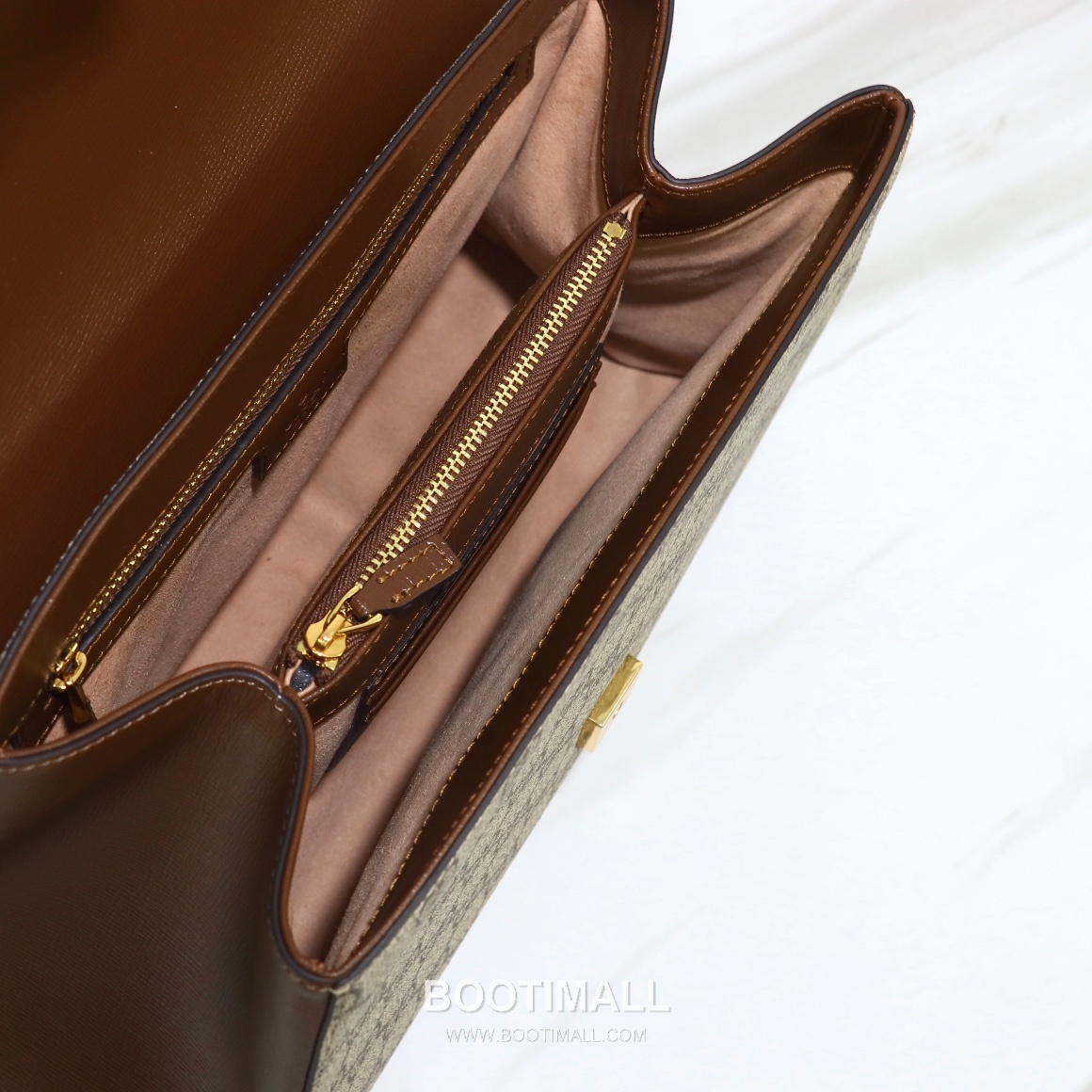 Gucci Mini Canvas Tote Canvas Leather Trim Beige Tote Bag 구찌 미니 캔버스 토트 캔버스 레더 트리밍 베이지 토트백 28.5cm 7