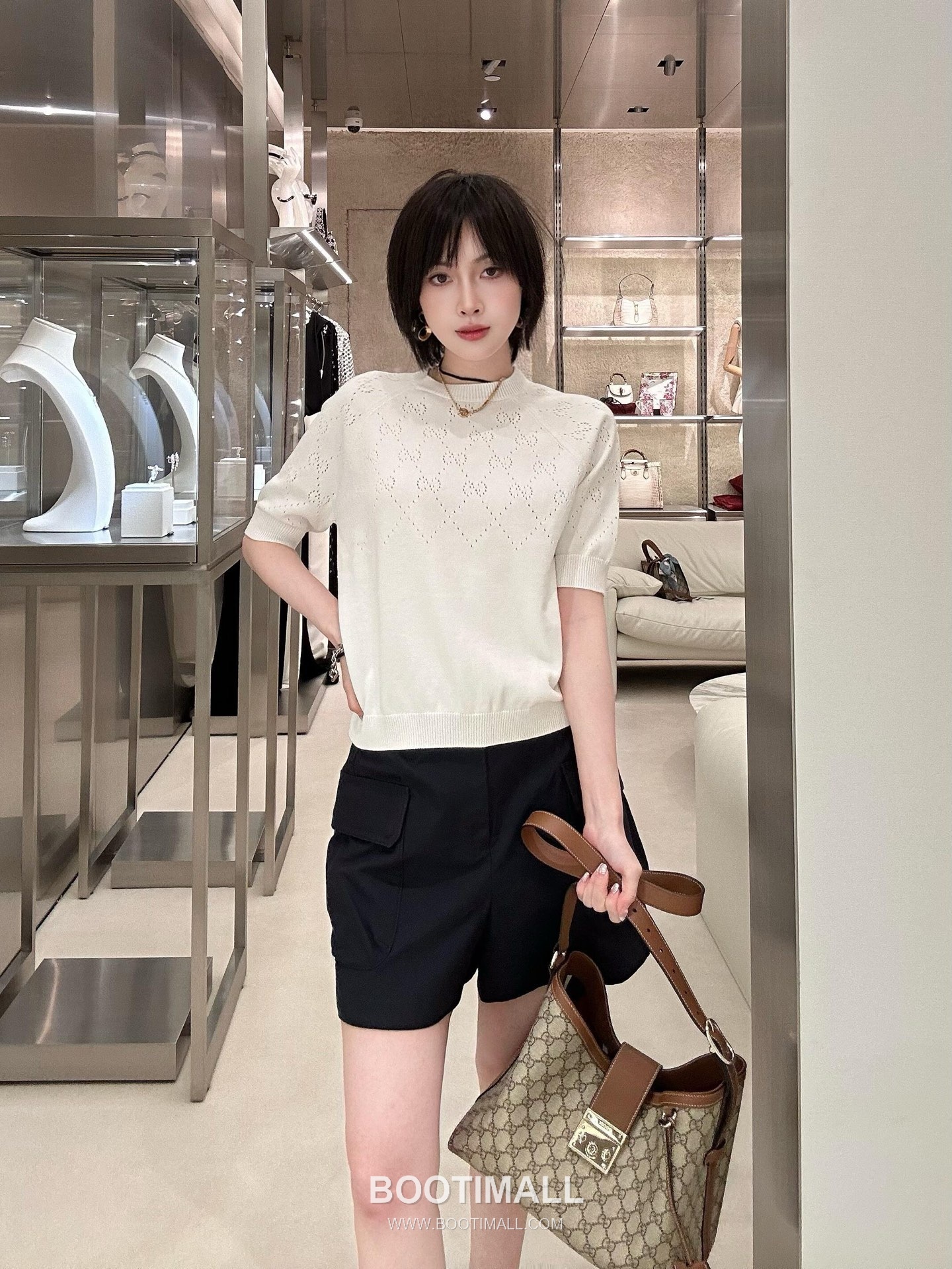 Gucci GG Supreme Padlock Hobo GG Supreme Canvas Beige Shoulder Bag 구찌 GG 수프림 패들락 호보 GG 수프림 캔버스 베이지 숄더백 29cm 7