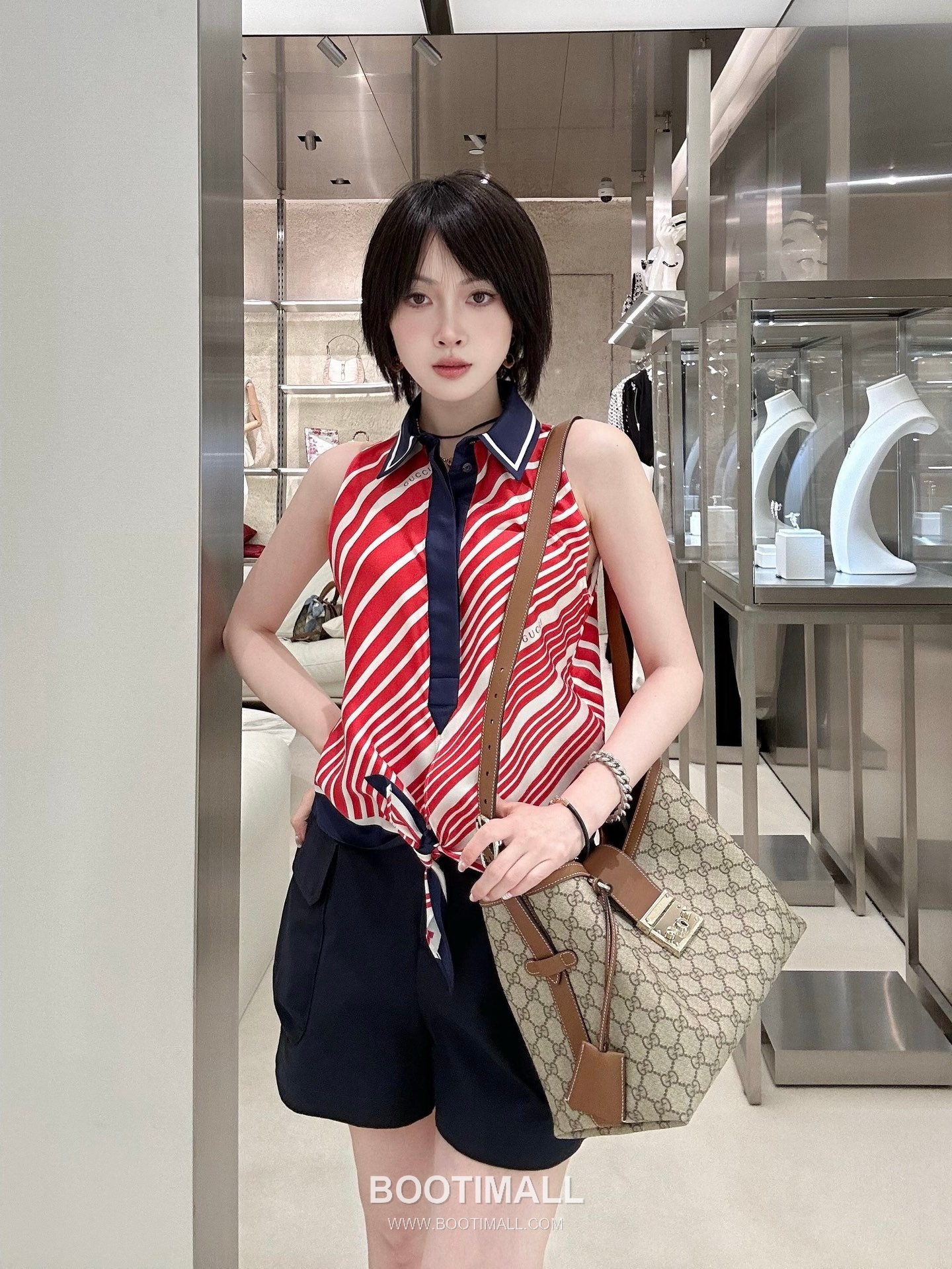 Gucci GG Supreme Padlock Hobo GG Supreme Canvas Beige Shoulder Bag 구찌 GG 수프림 패들락 호보 GG 수프림 캔버스 베이지 숄더백 29cm 8