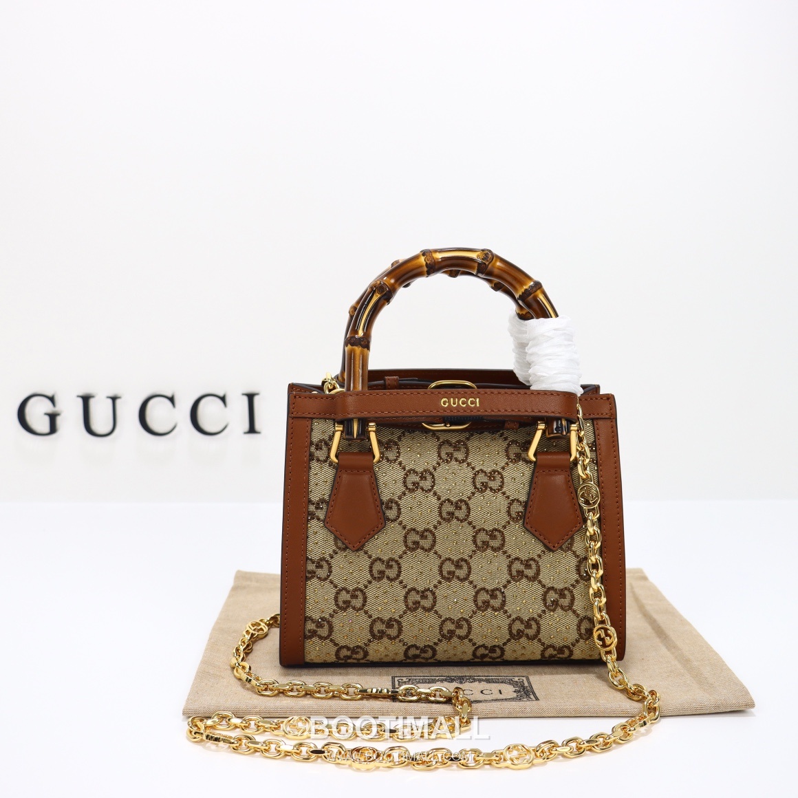 Gucci Mini Canvas Canvas Leather Beige Top Handle Bag 구찌 미니 캔버스 캔버스 가죽 베이지 탑핸들백 20cm 3
